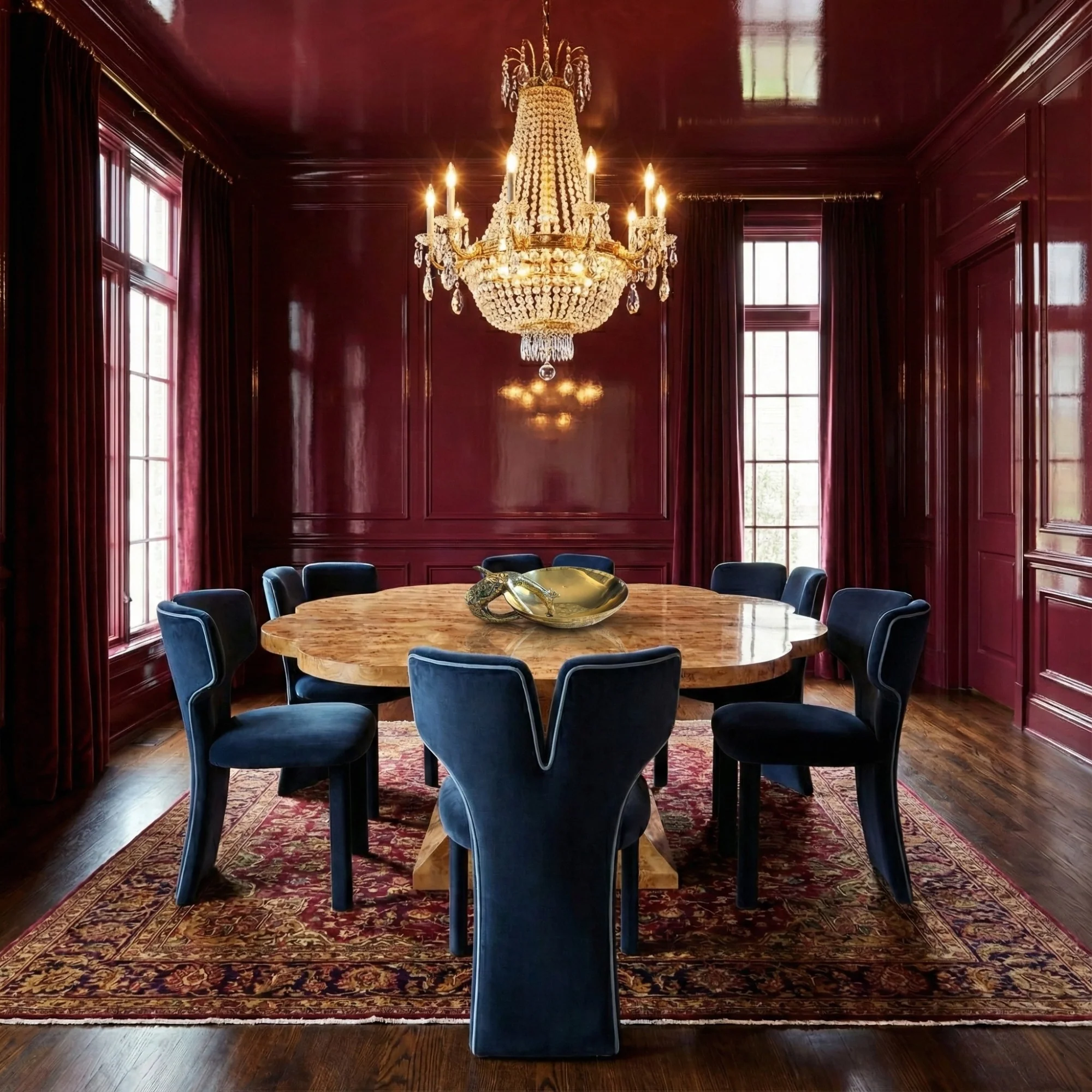 Alice Dining Chair in Midnight Blue - Image 2