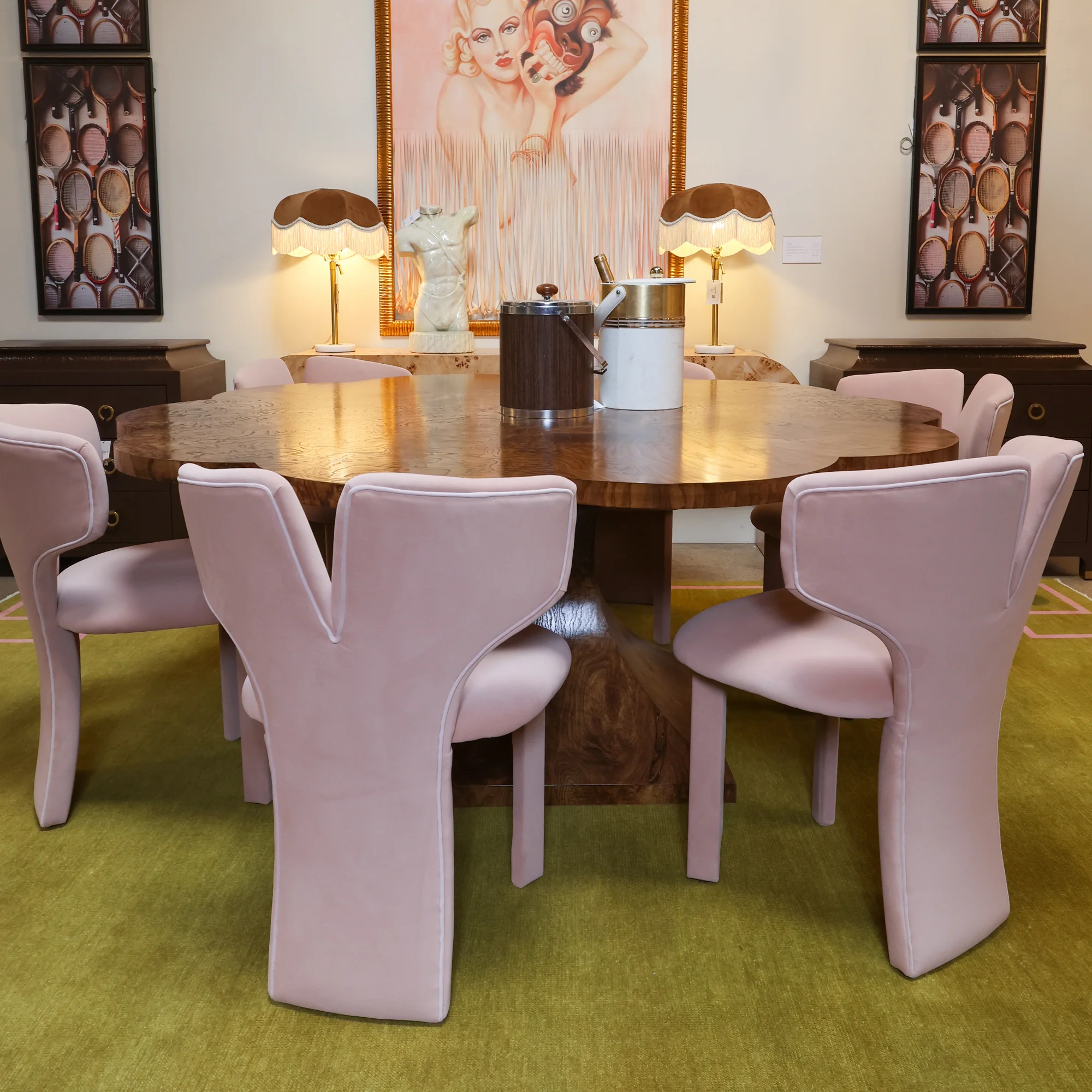 Alice Dining Chair in Rose - Image 2