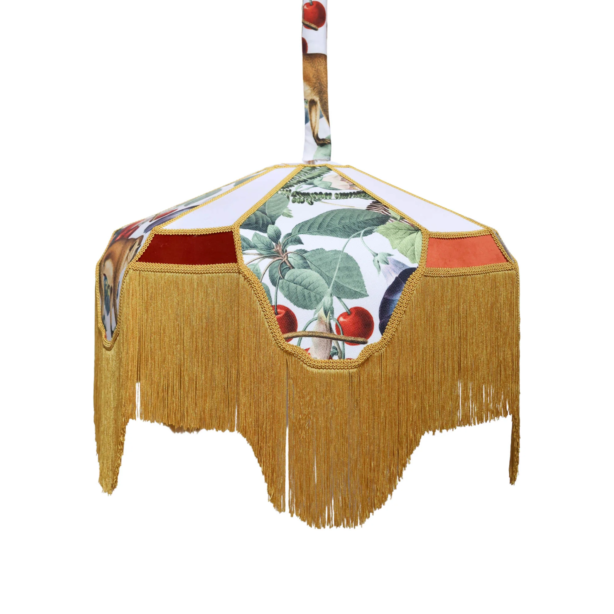 Animal Print Fringe Chandelier
