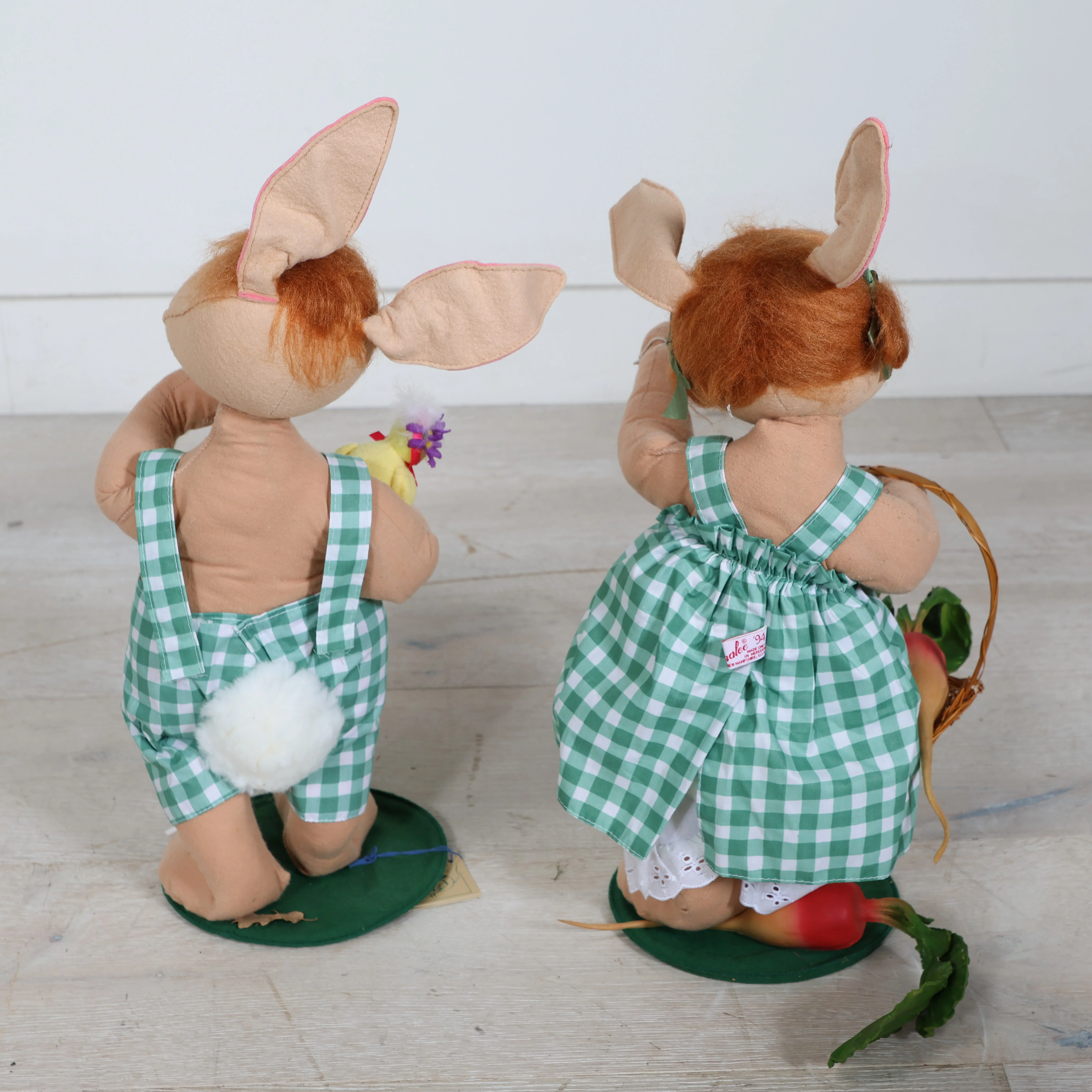 Annalee Gingham Easter Bunny Couple - Image 5