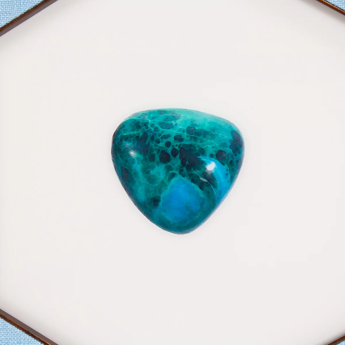 Aqua Gemstone Hexagon Art - Set of 5 - Image 4
