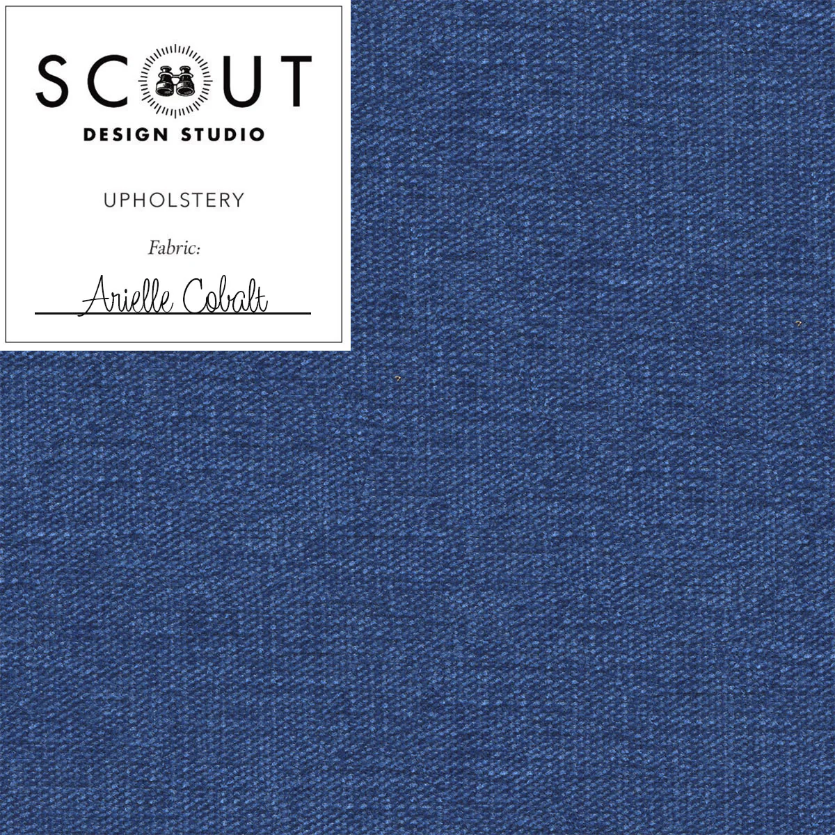 Arielle Cobalt Woven Fabric Sample