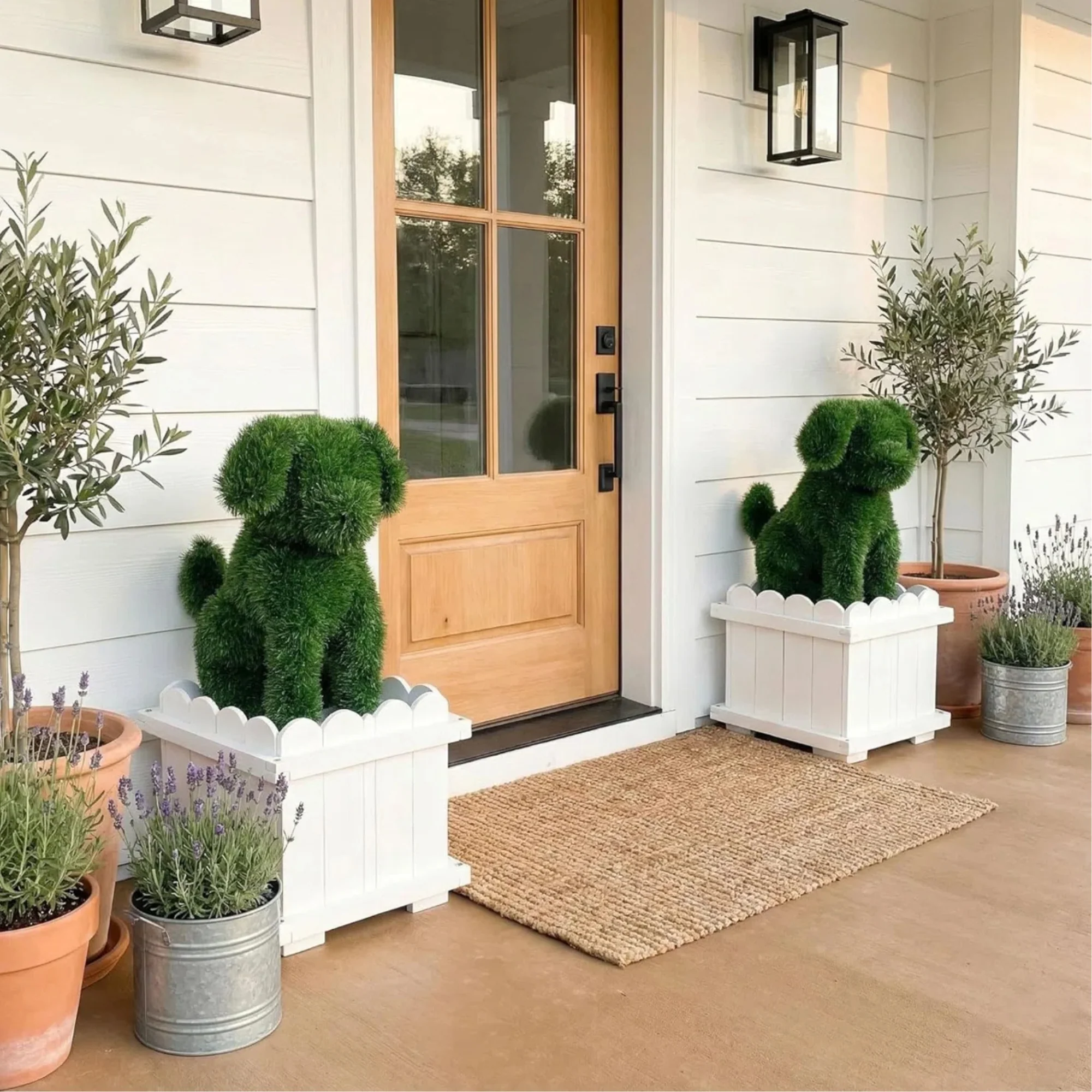 Pair of Turf Puppy Planters - Image 2