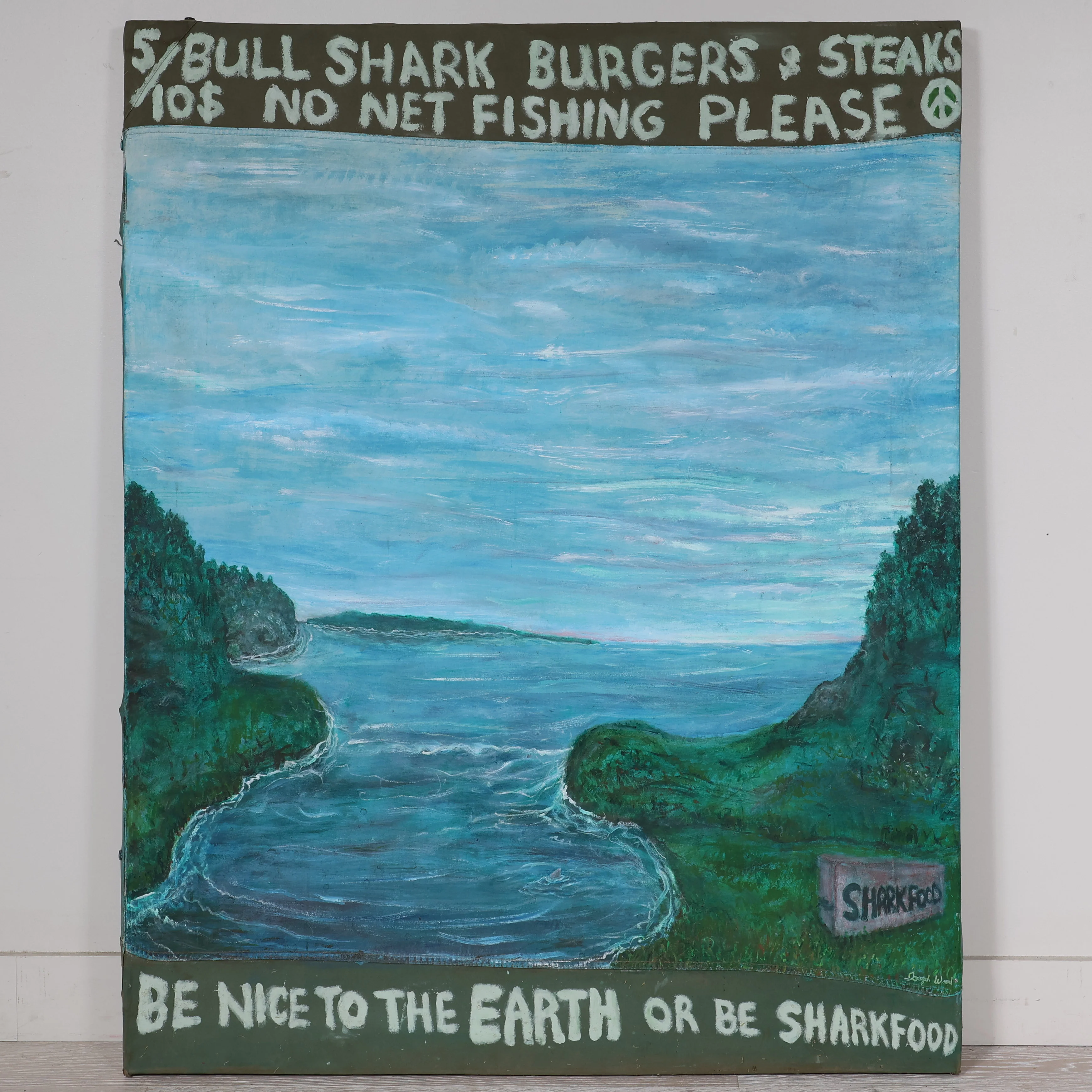 'Be Nice to the Earth' Original Painting by Joseph Wood - Image 2