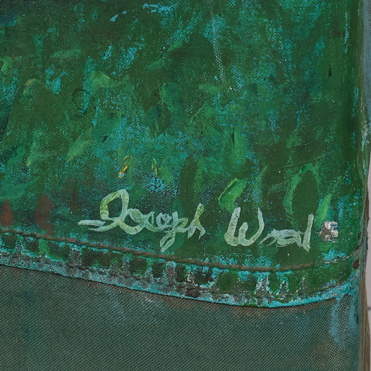 'Be Nice to the Earth' Original Painting by Joseph Wood - Image 4