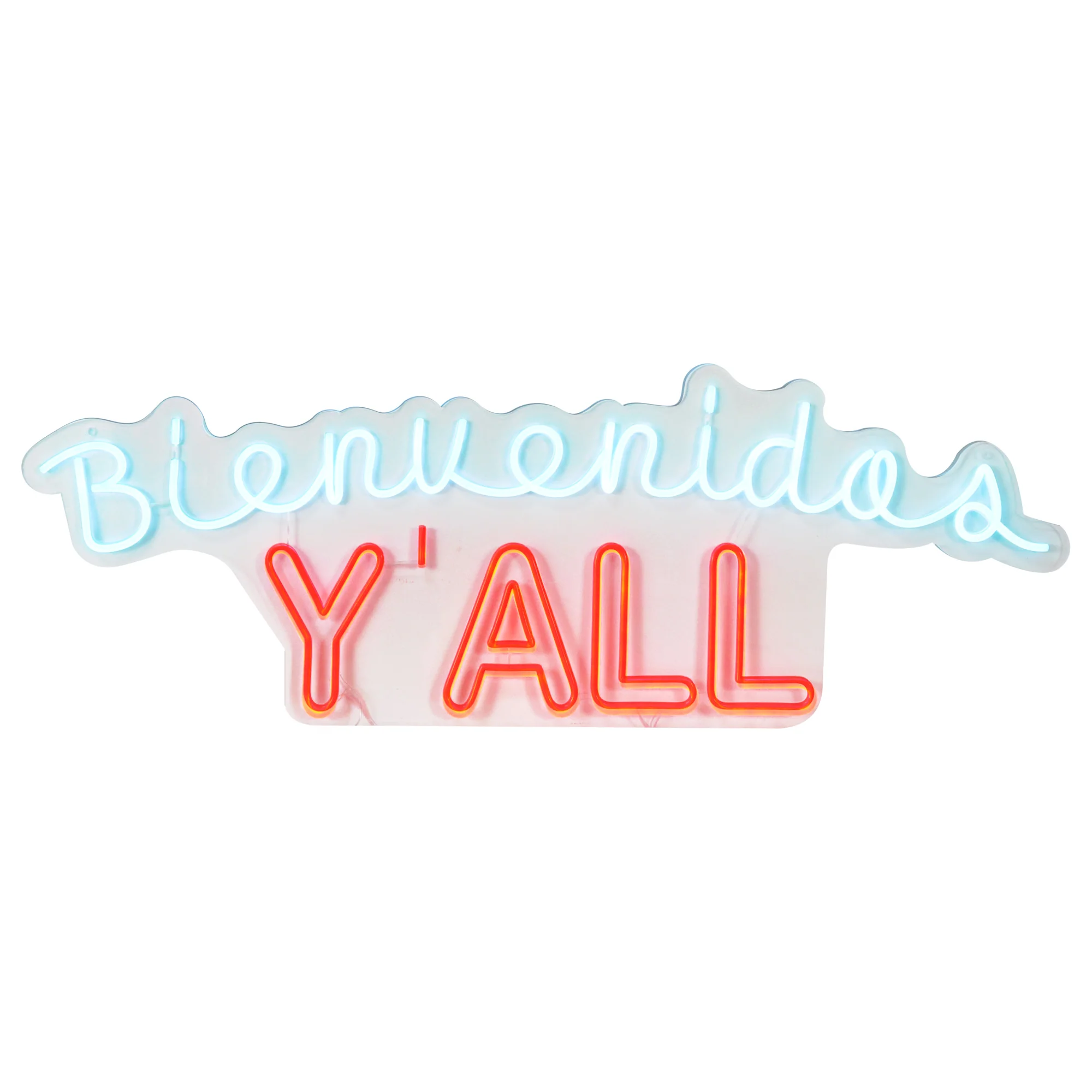 Bienvenidos Y’all Neon Sign
