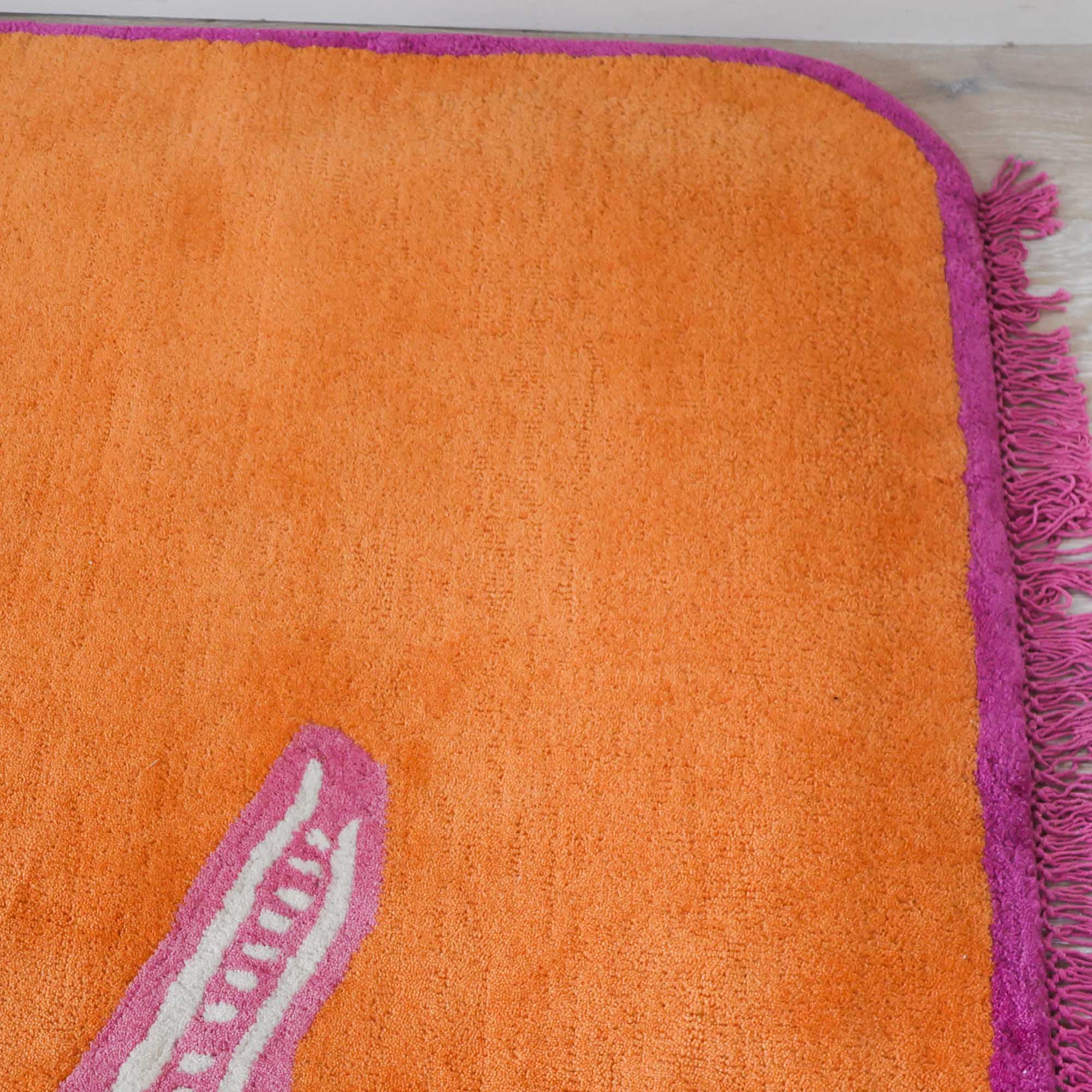 Bite Me Pink Tufted Rug - Image 7