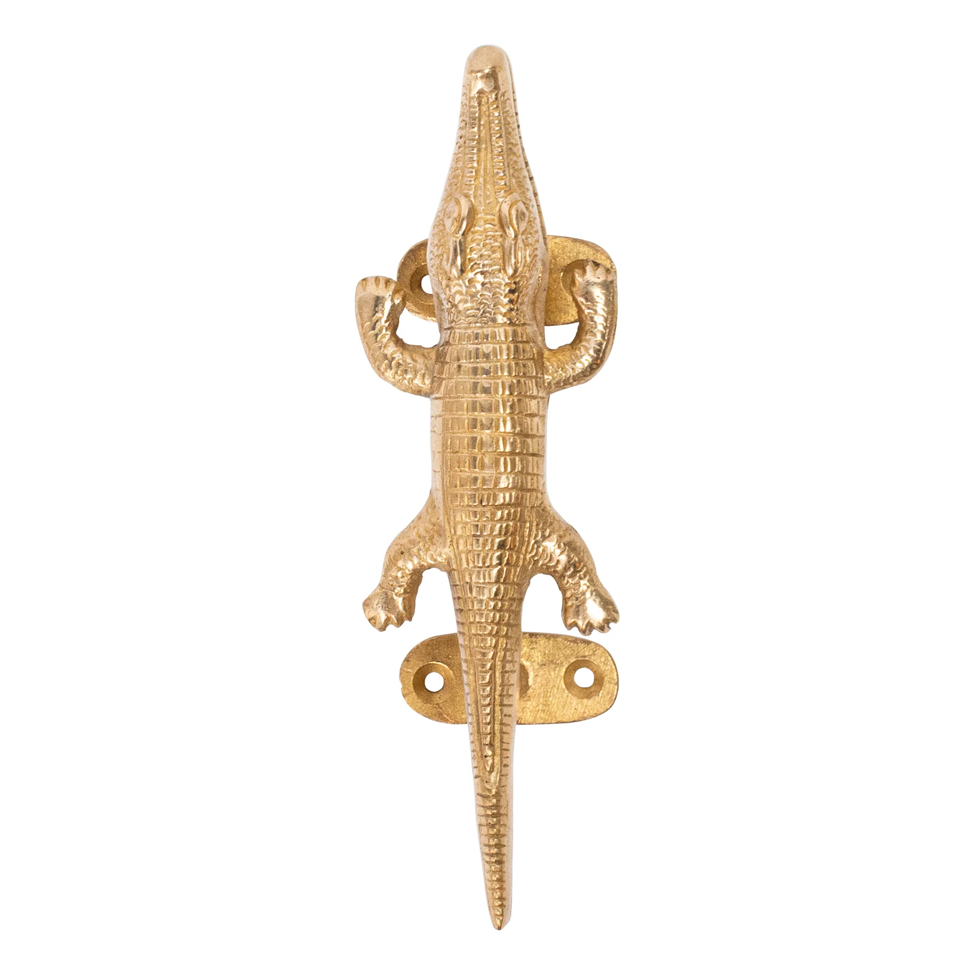 Brass Crocodile Handle