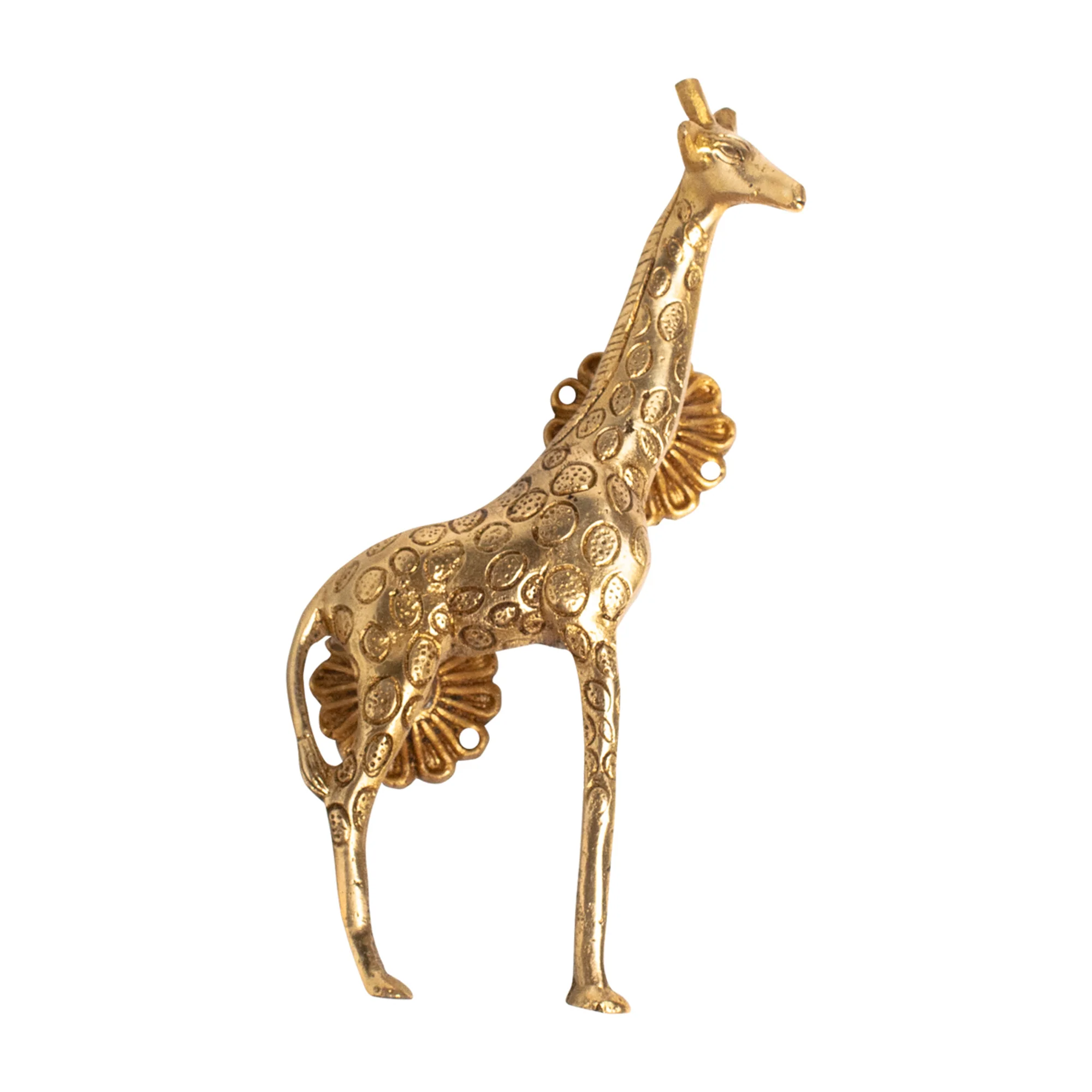 Brass Giraffe Handle - Left