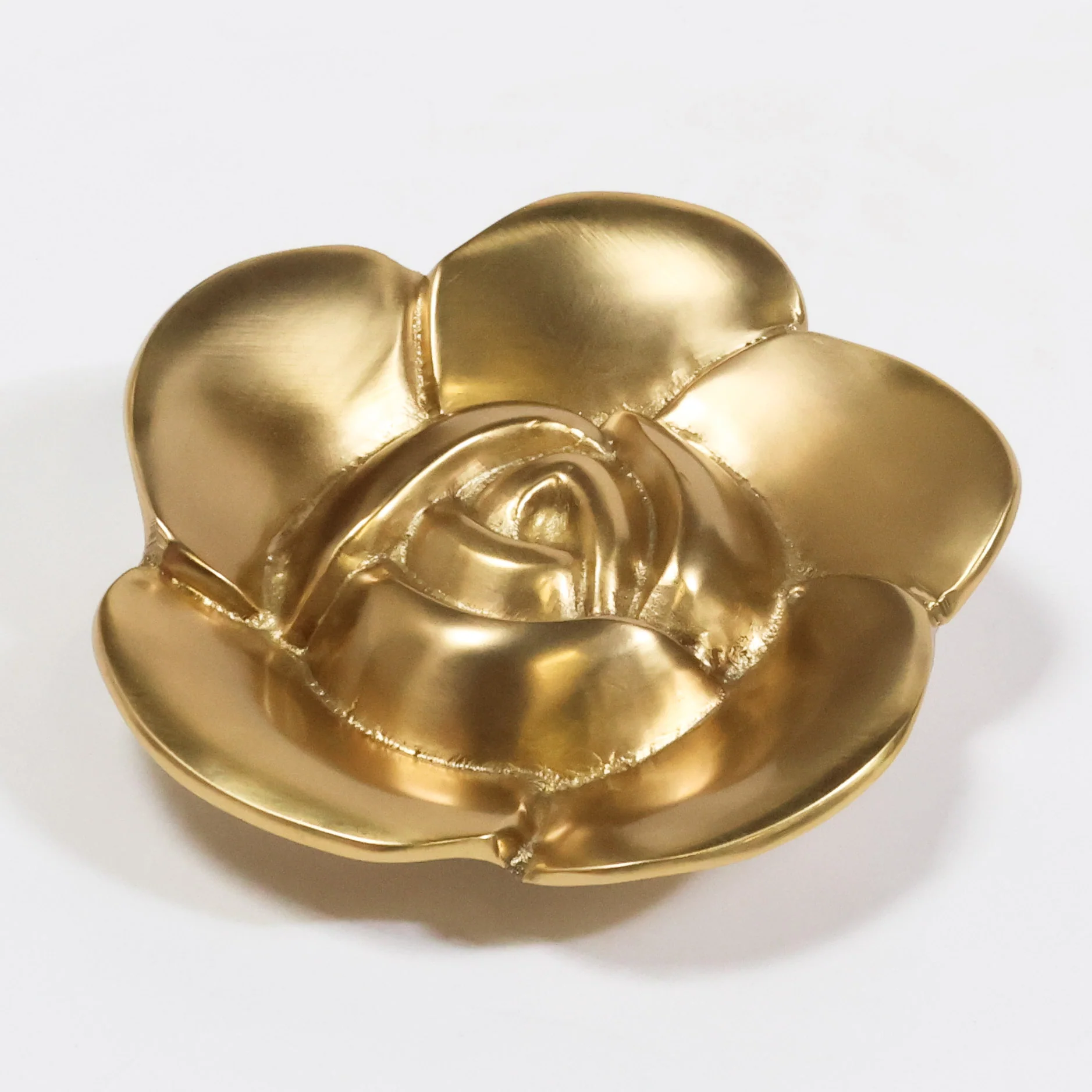 Brass Rose Knob - Image 2