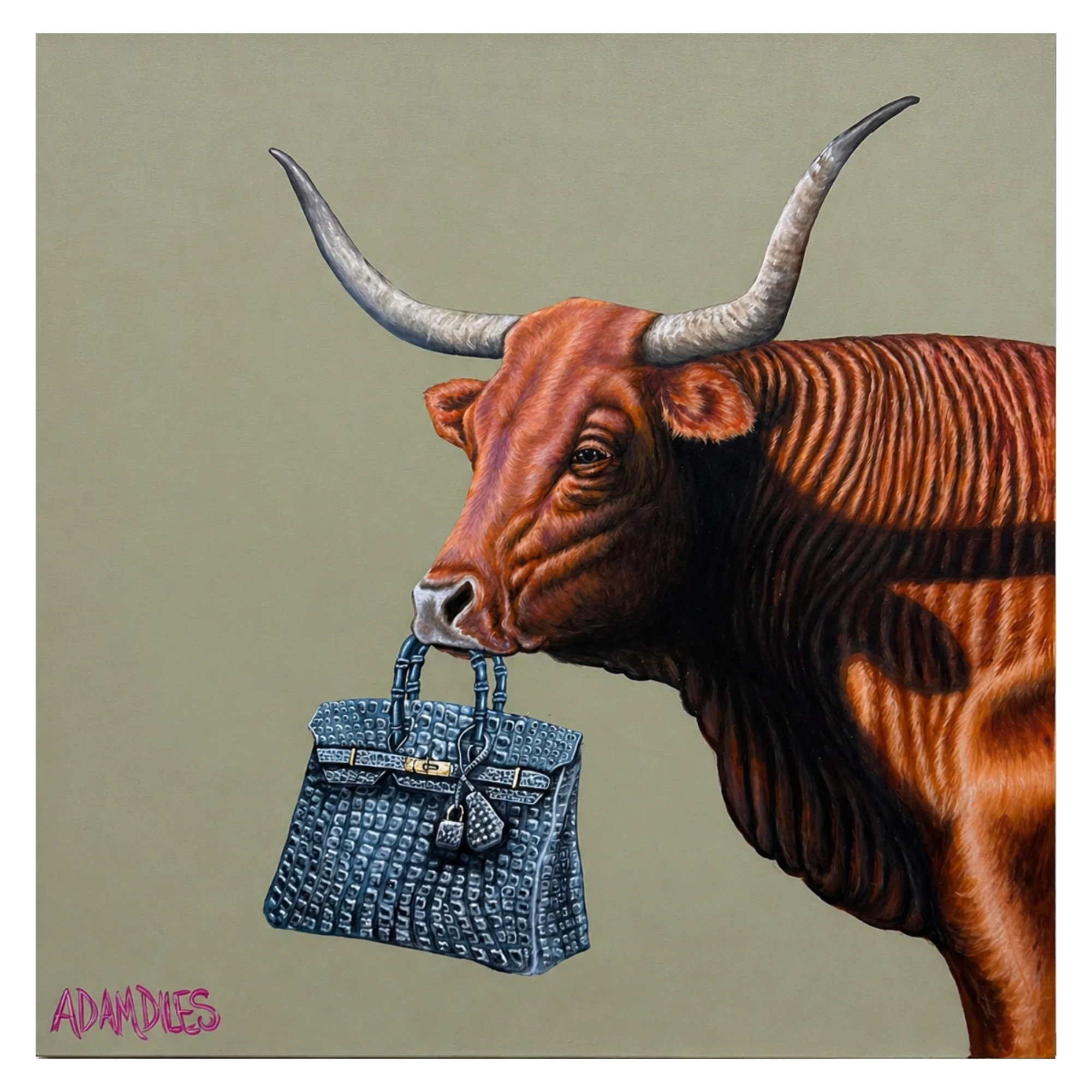 "Birkin Bull #2" by Adam Diles