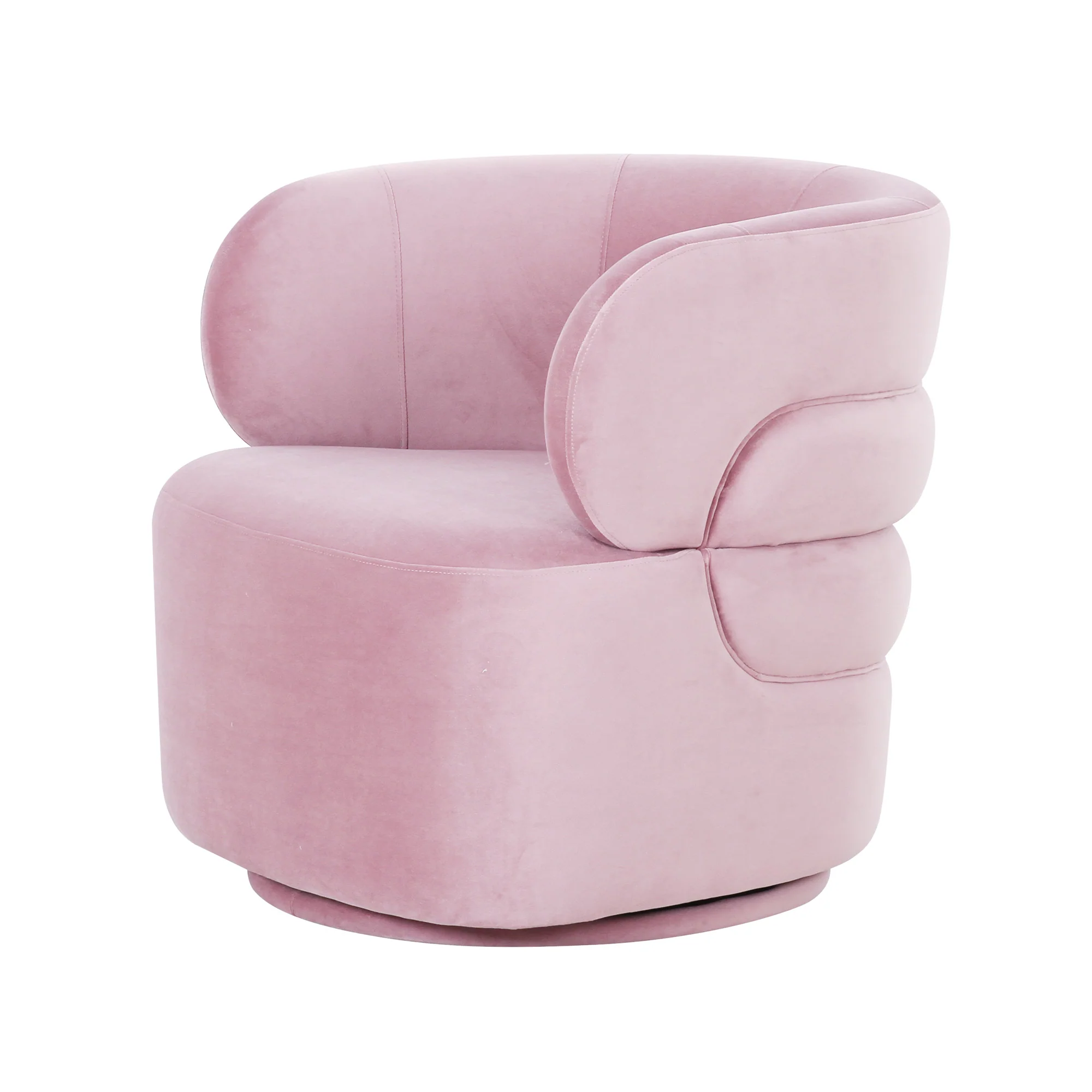 Capri Swivel Chair In Rose
