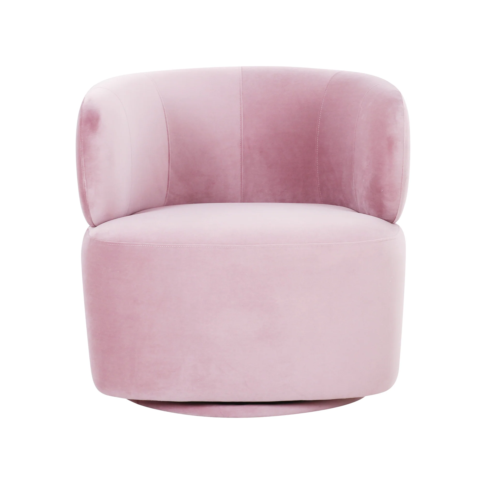 Capri Swivel Chair In Rose - Image 4