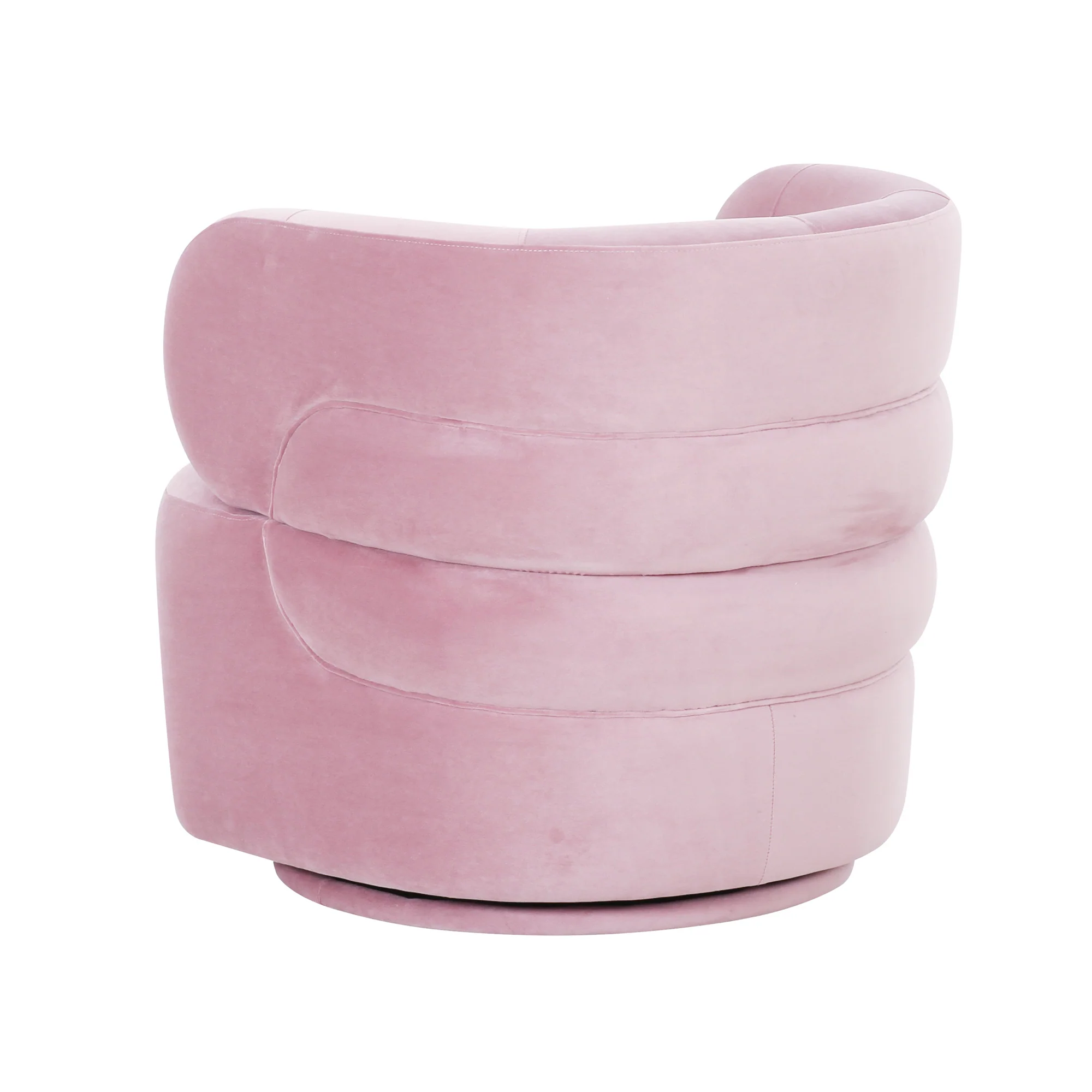 Capri Swivel Chair In Rose - Image 8