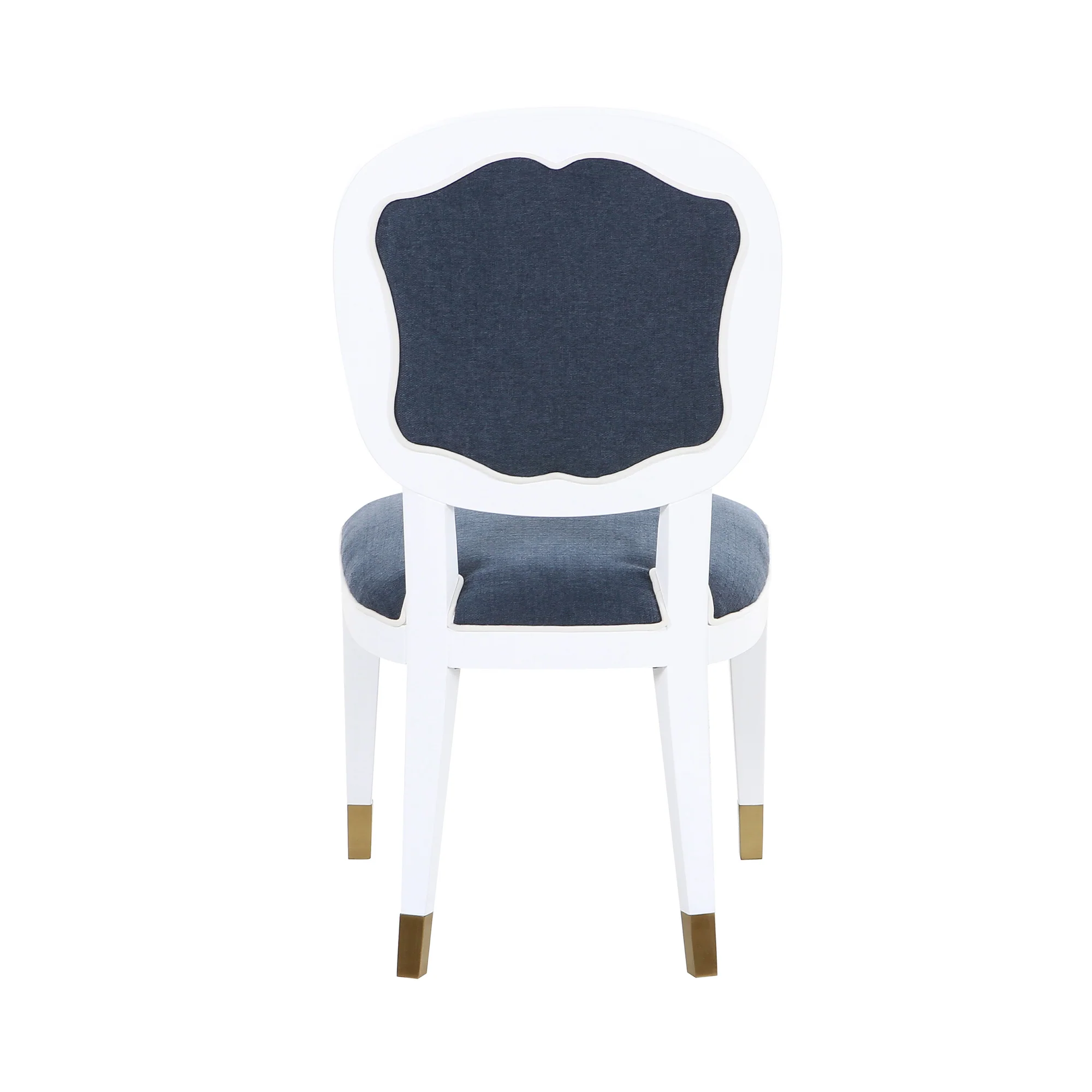 Carlyle Armless Dining Chair in Blue Tweed - Image 6