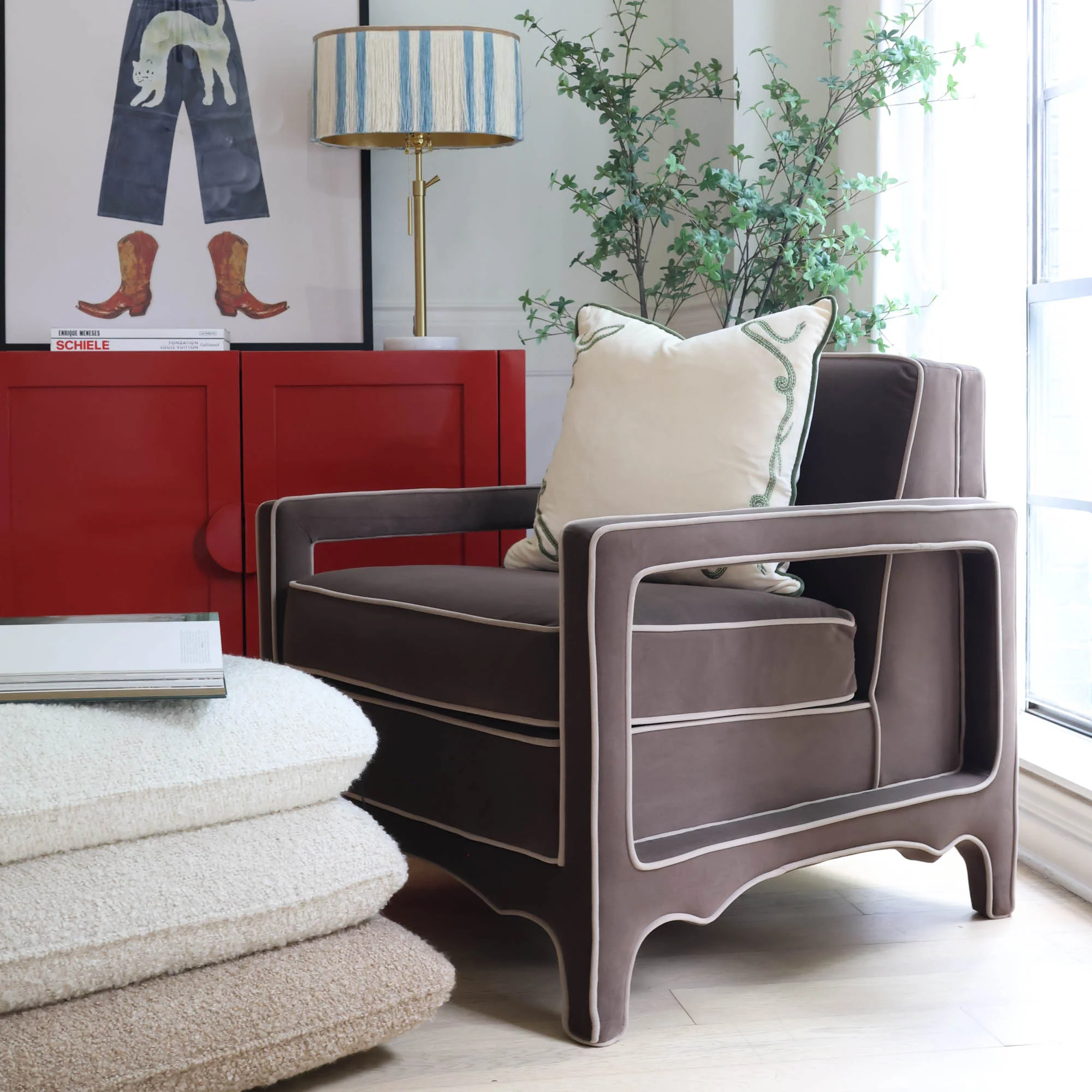 Cary Chair in Mocha - Image 2