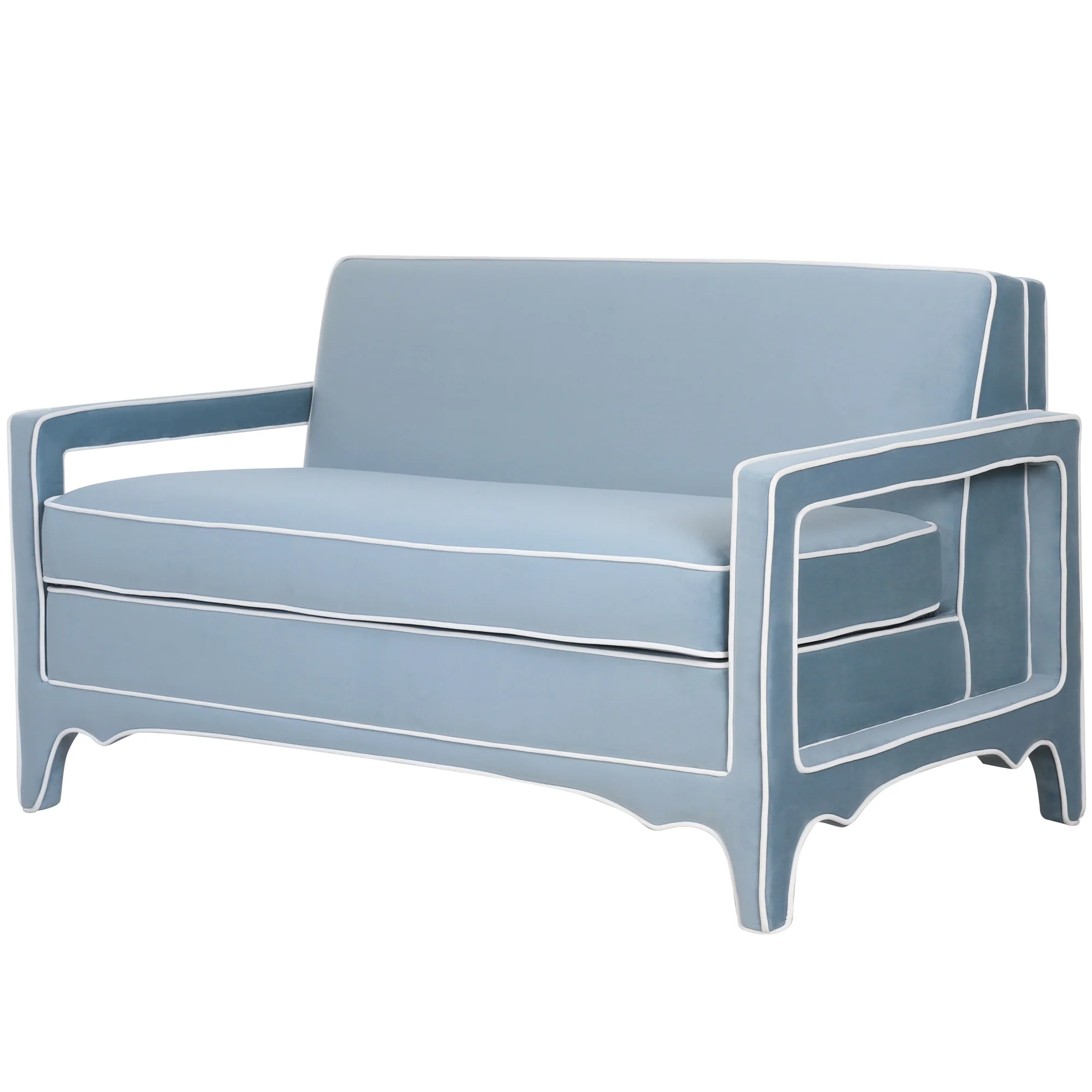 Cary Loveseat in Frost Blue