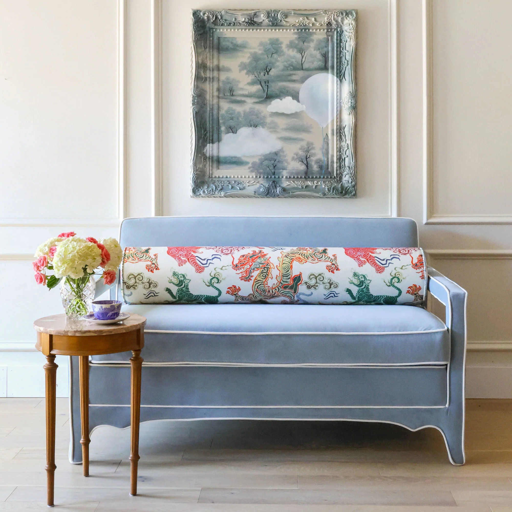 Cary Loveseat in Frost Blue - Image 2