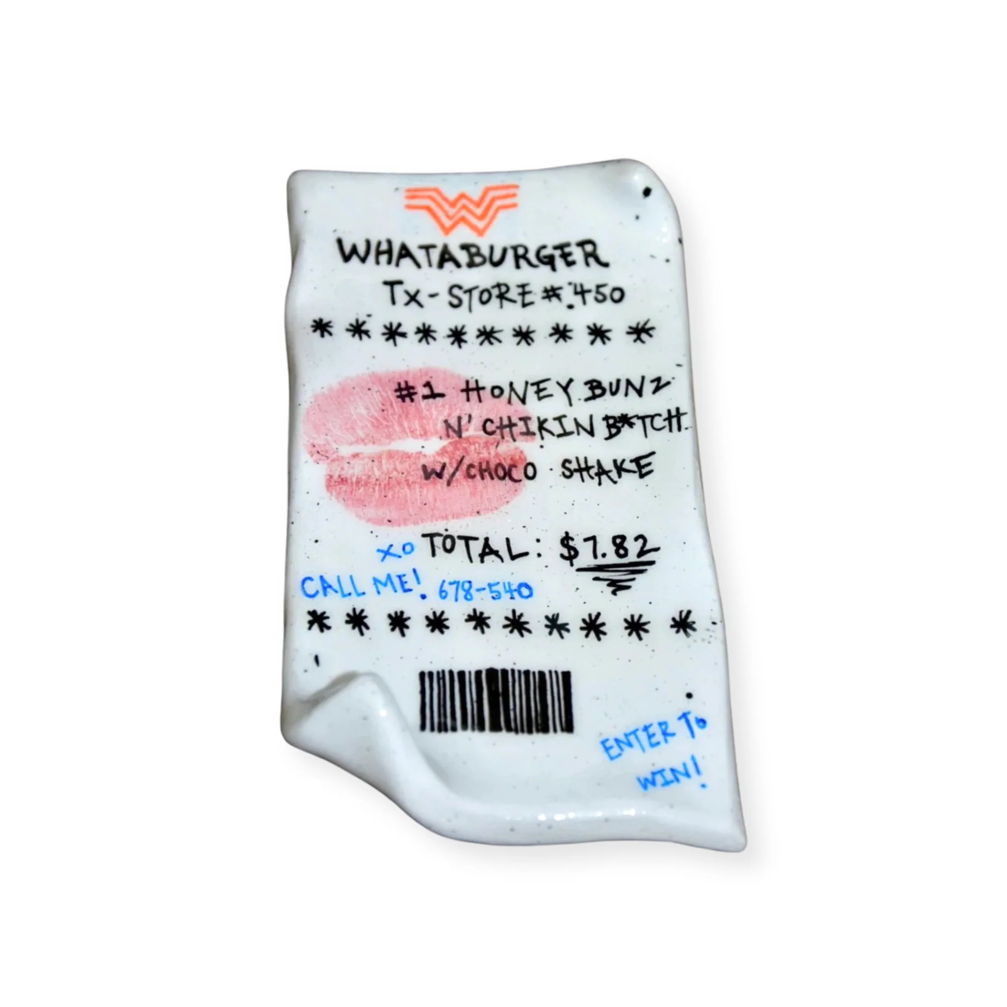 Ceramic Whata B “Receipt” by House of Savage