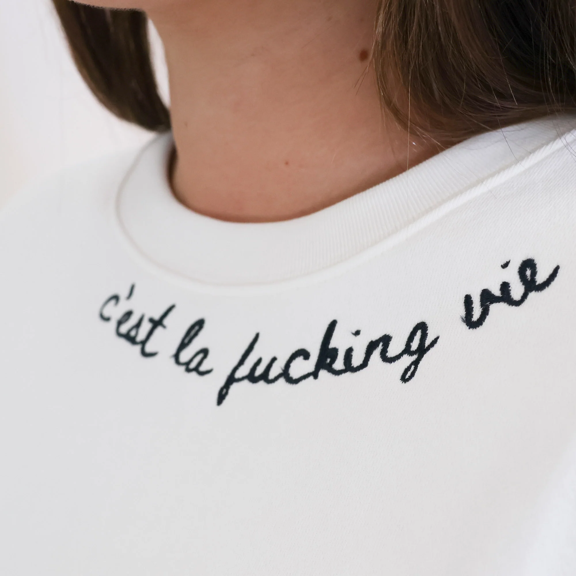C'est La Fucking Vie Crewneck Sweatshirt - Image 3