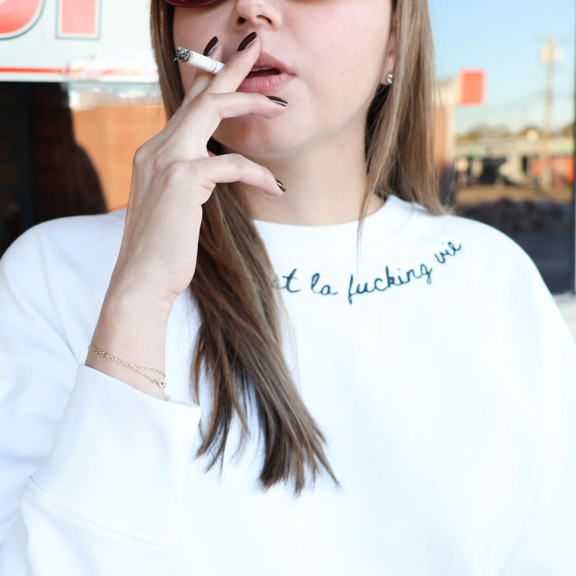 C'est La Fucking Vie Crewneck Sweatshirt - Image 6