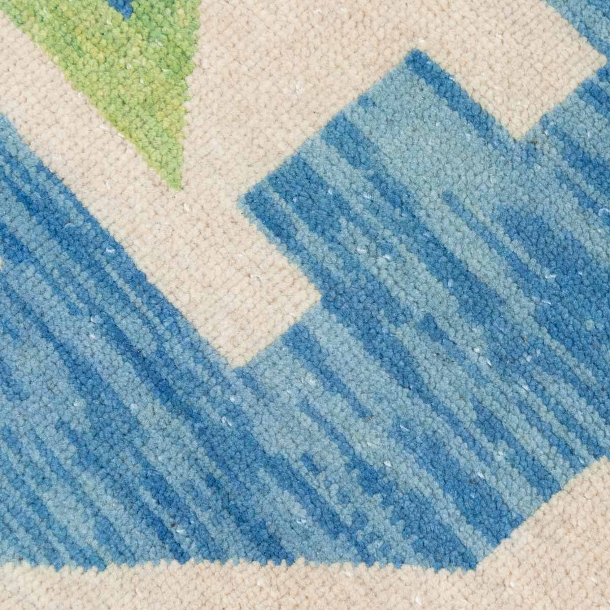 Charleston Lime Turkish Knot Rug - Image 3