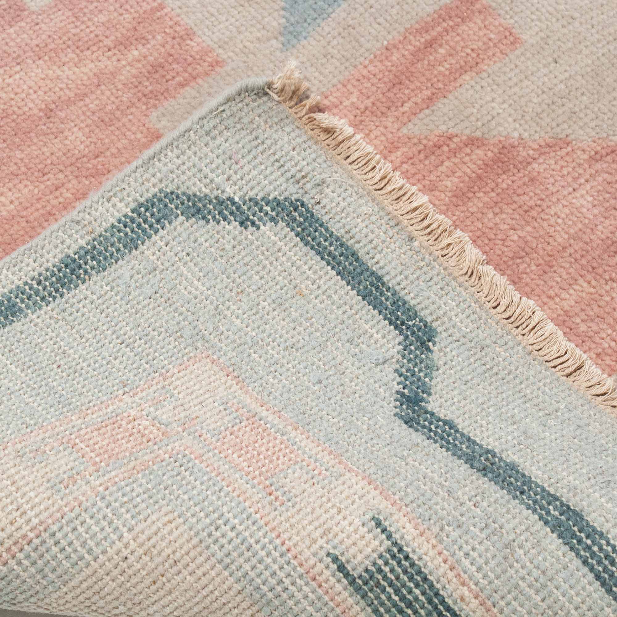 Charleston Pink Turkish Knot Rug - Image 4