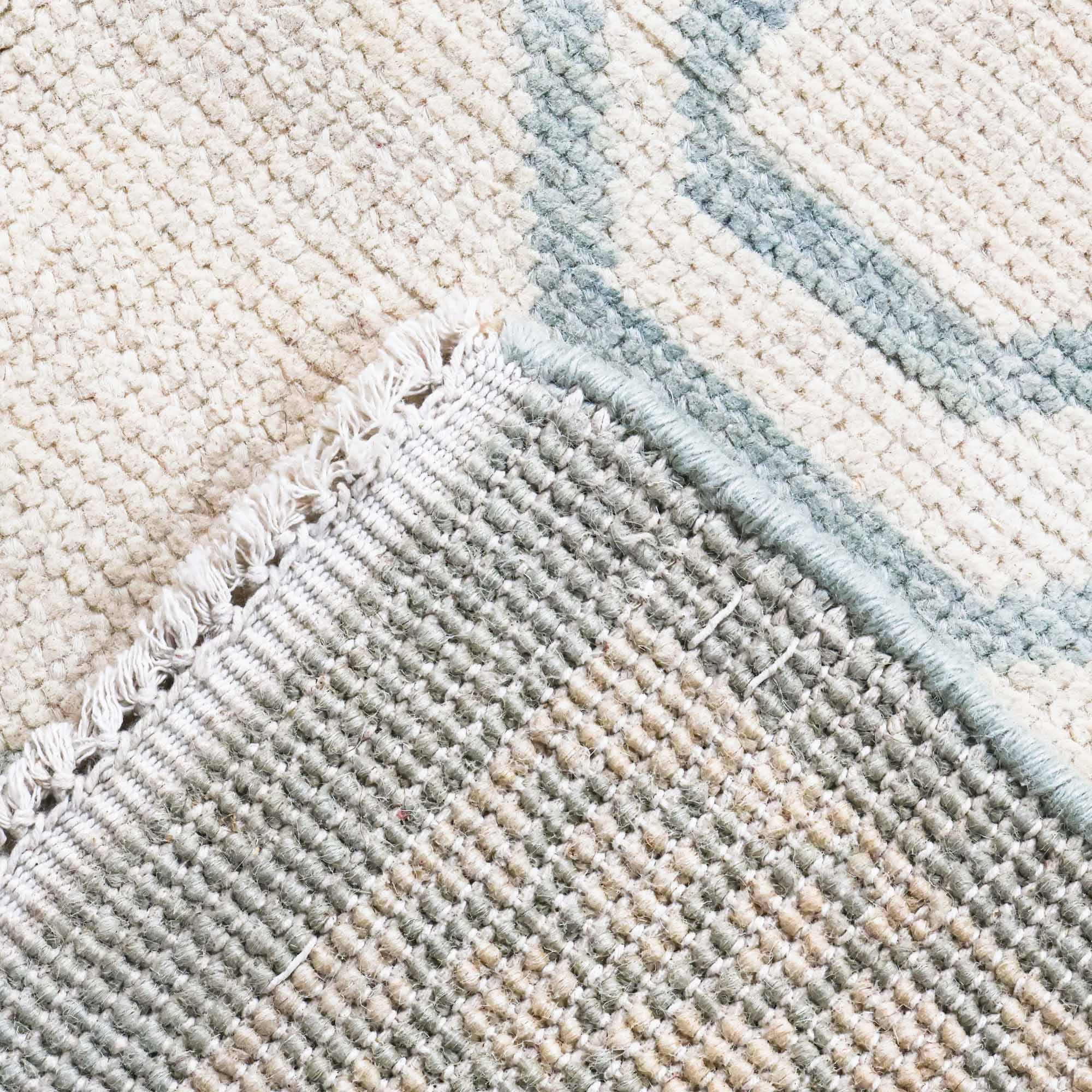Clarita Blue Turkish Knot Rug - Image 7
