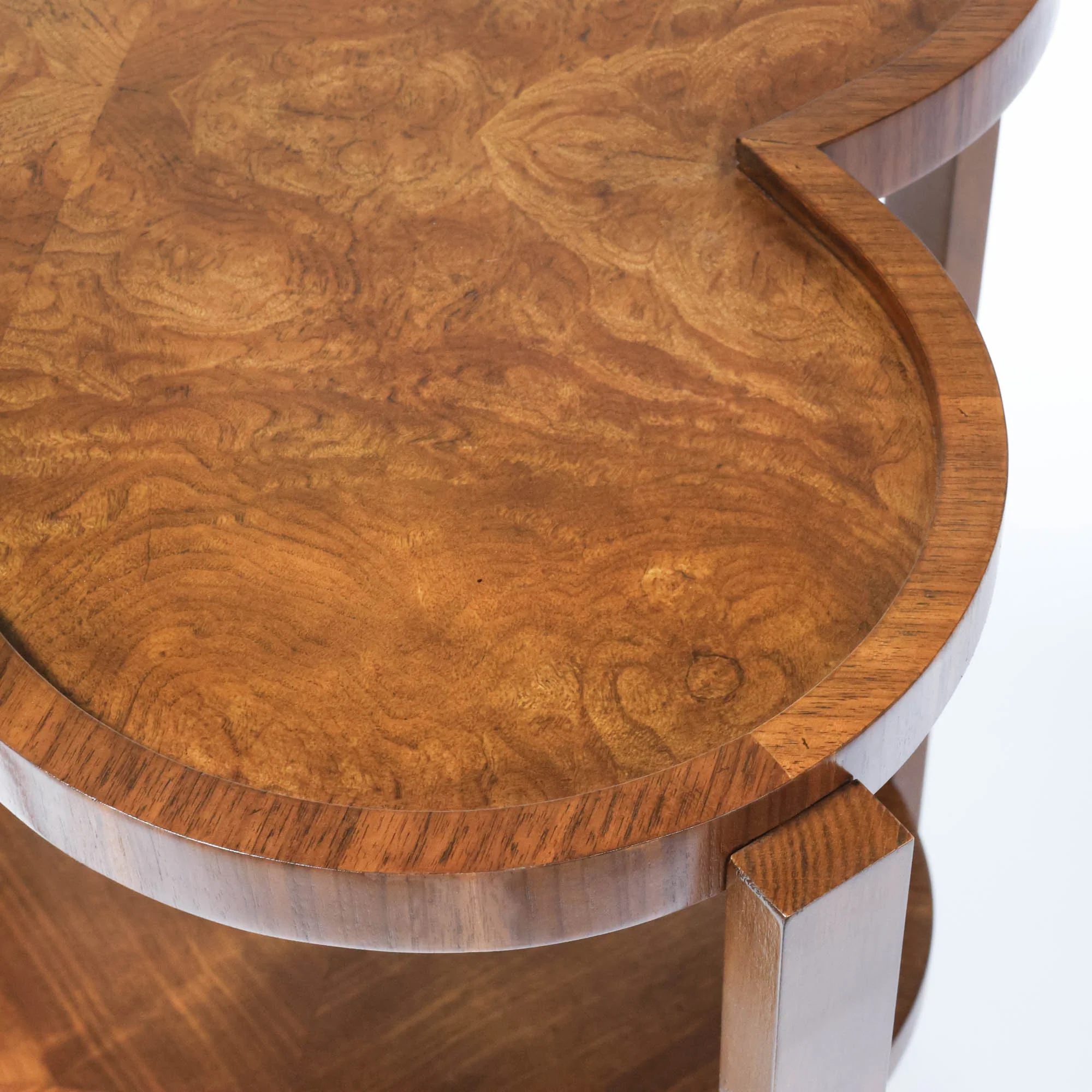 Clover Bar Cart in Walnut Veneer - Image 10