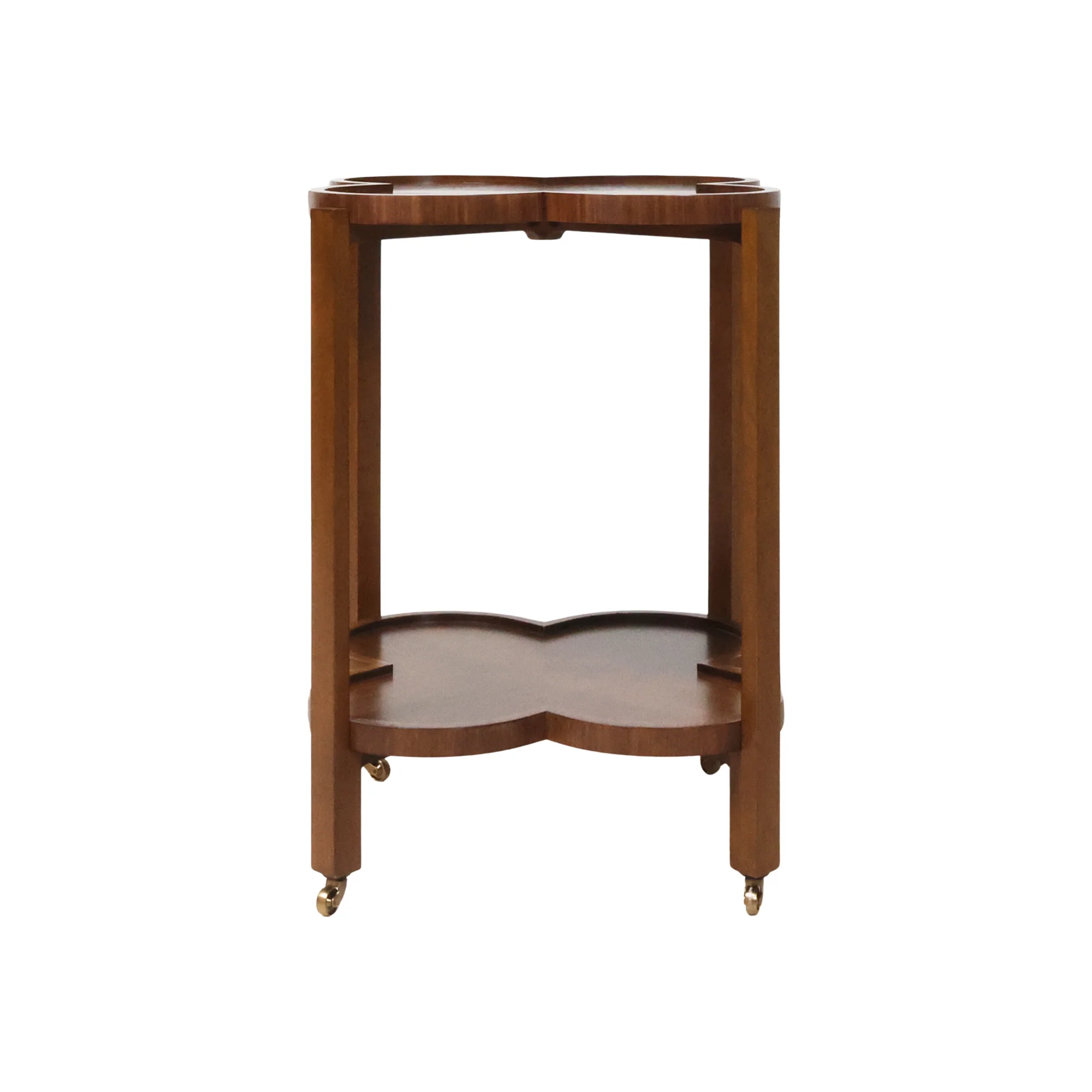 Clover Bar Cart in Walnut Veneer - Image 5