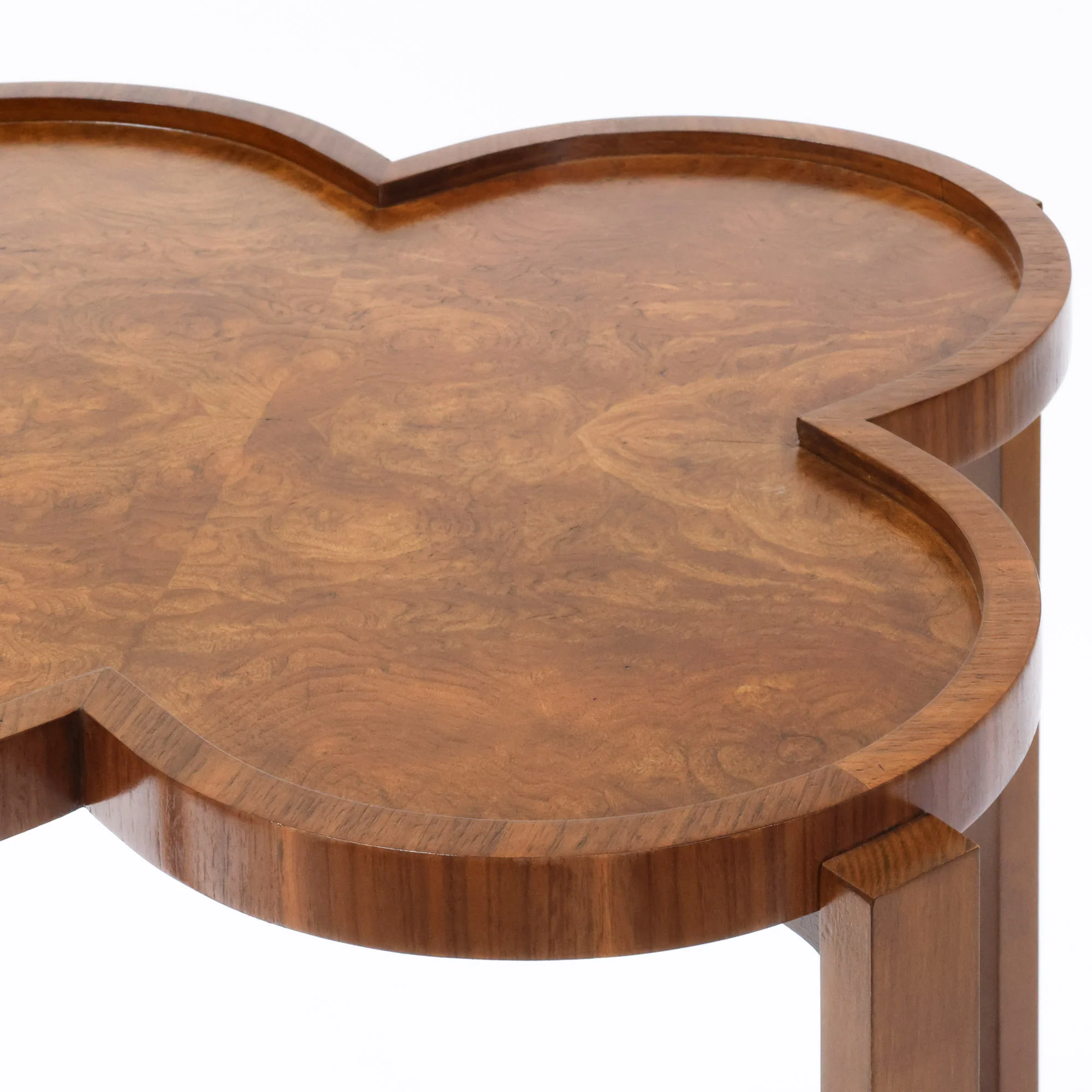 Clover Bar Cart in Walnut Veneer - Image 6