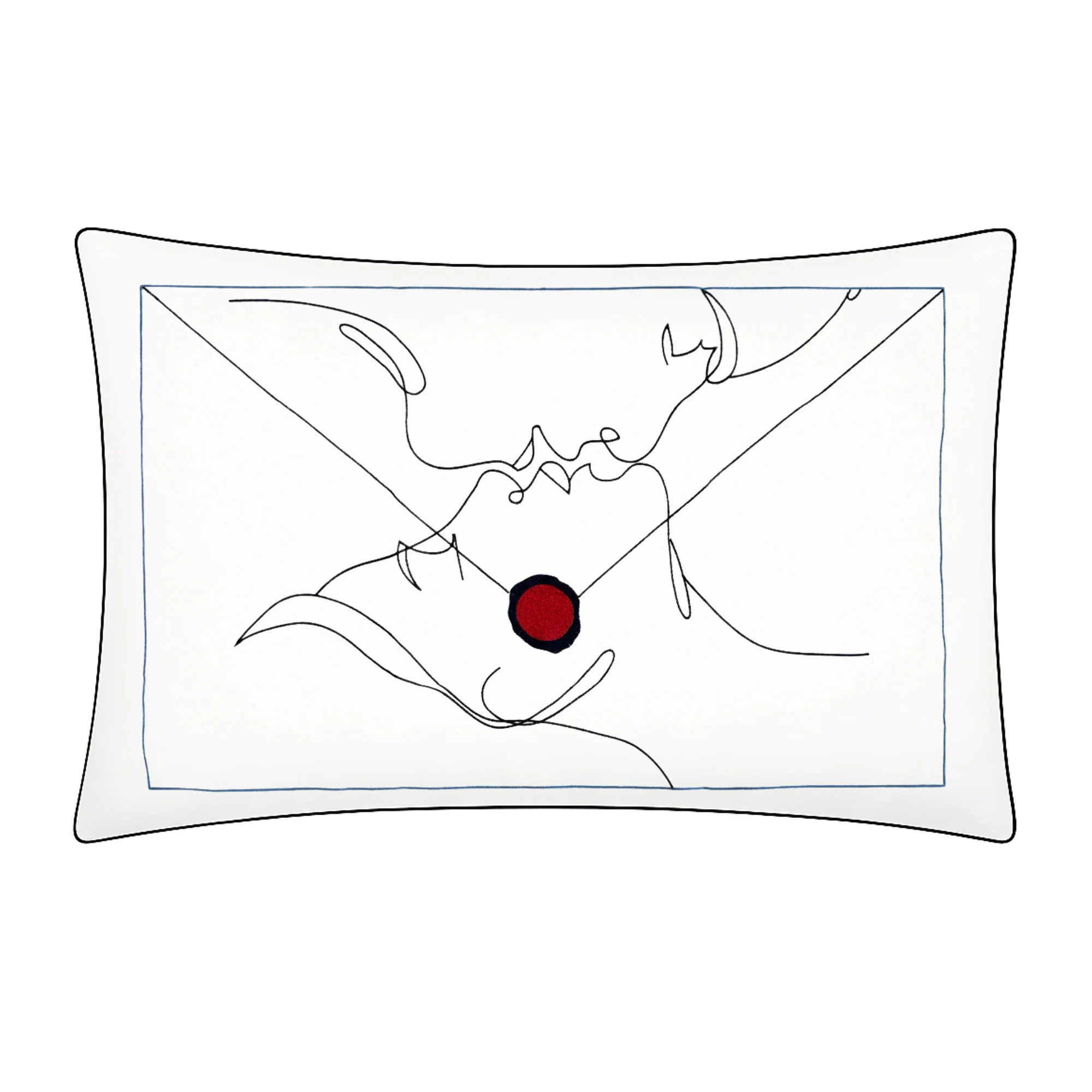 Couple Kiss Envelope Pillow Cover