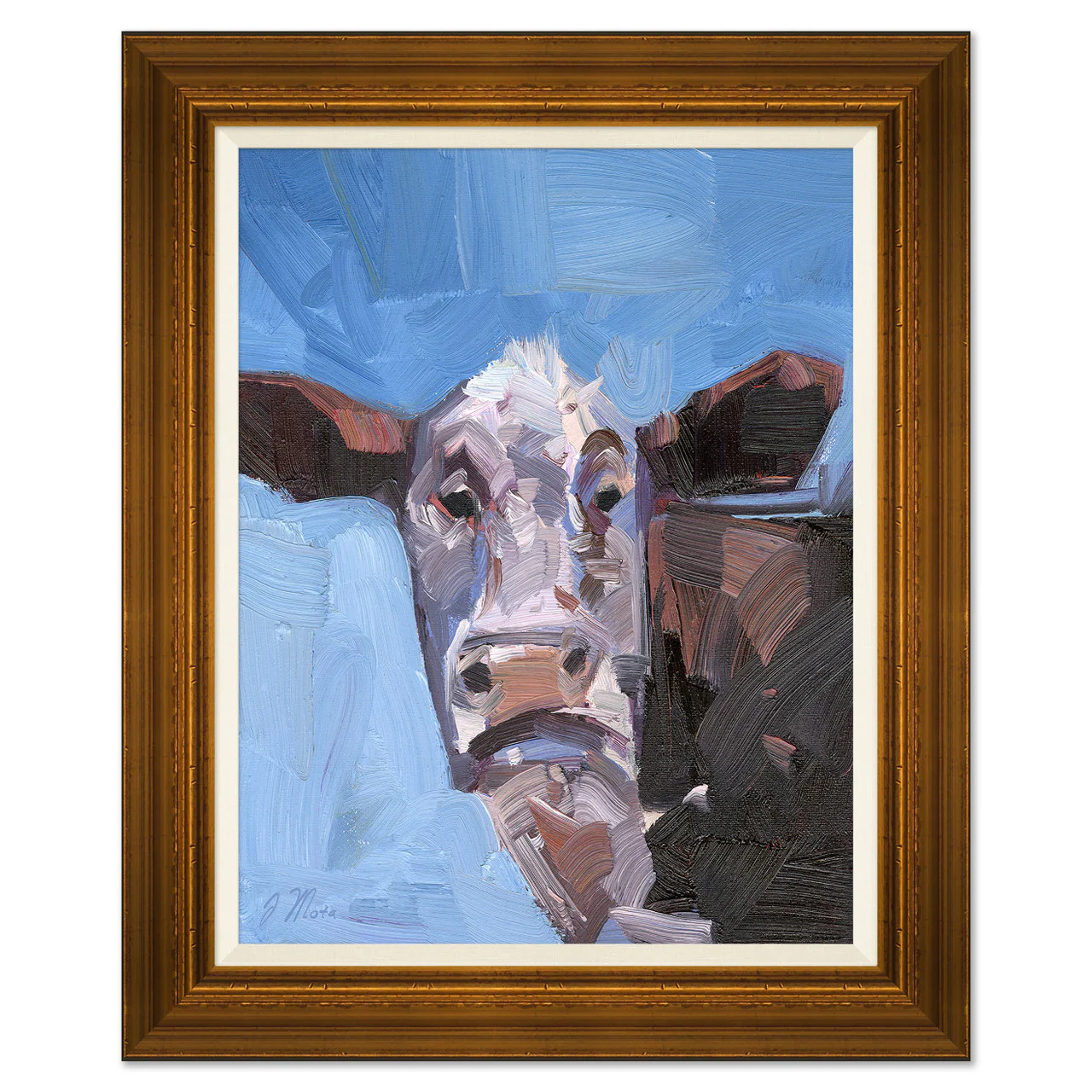 'Cow on Canvas' by Joseph Mota