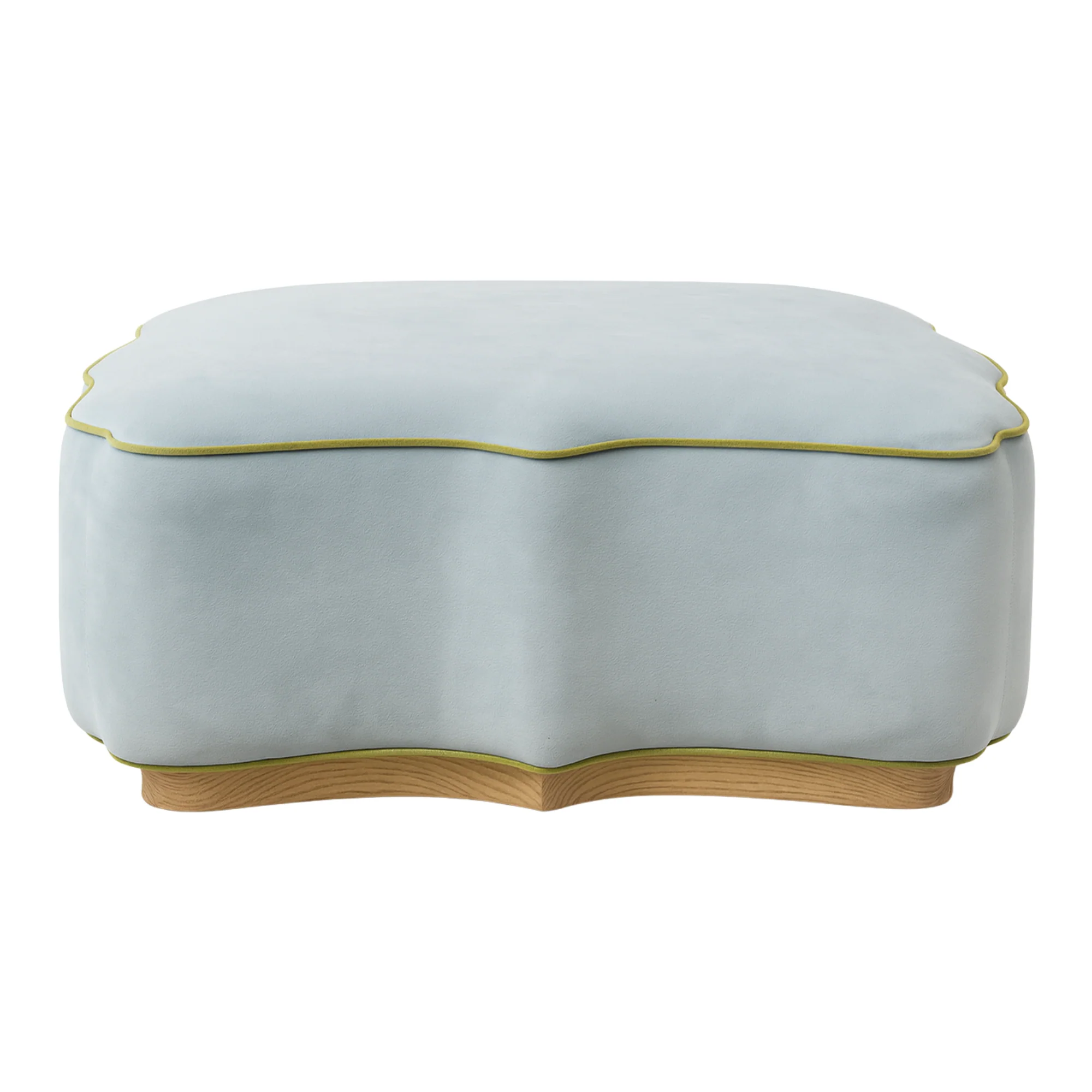 Cruz Ottoman in Soft Blue
