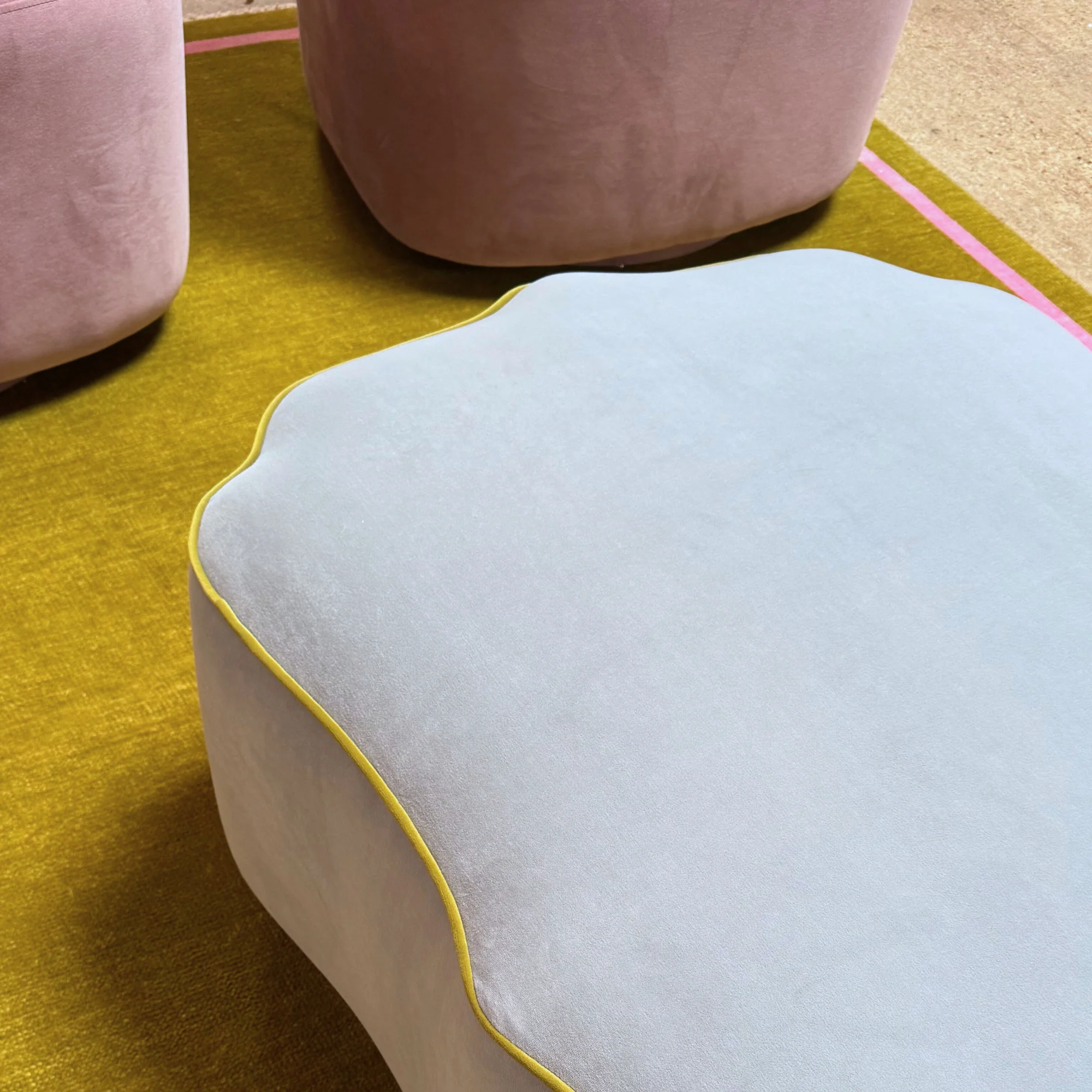 Cruz Ottoman in Soft Blue - Image 7