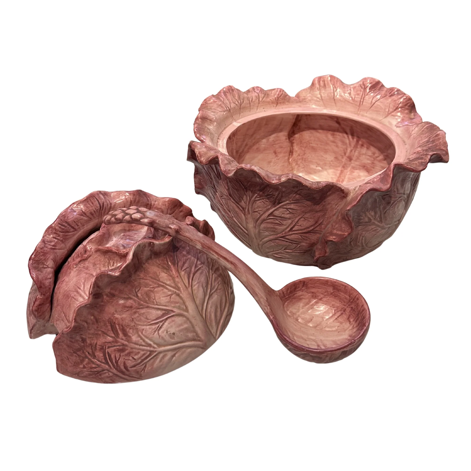 Fitz & Floyd Red Cabbage Punch Bowl