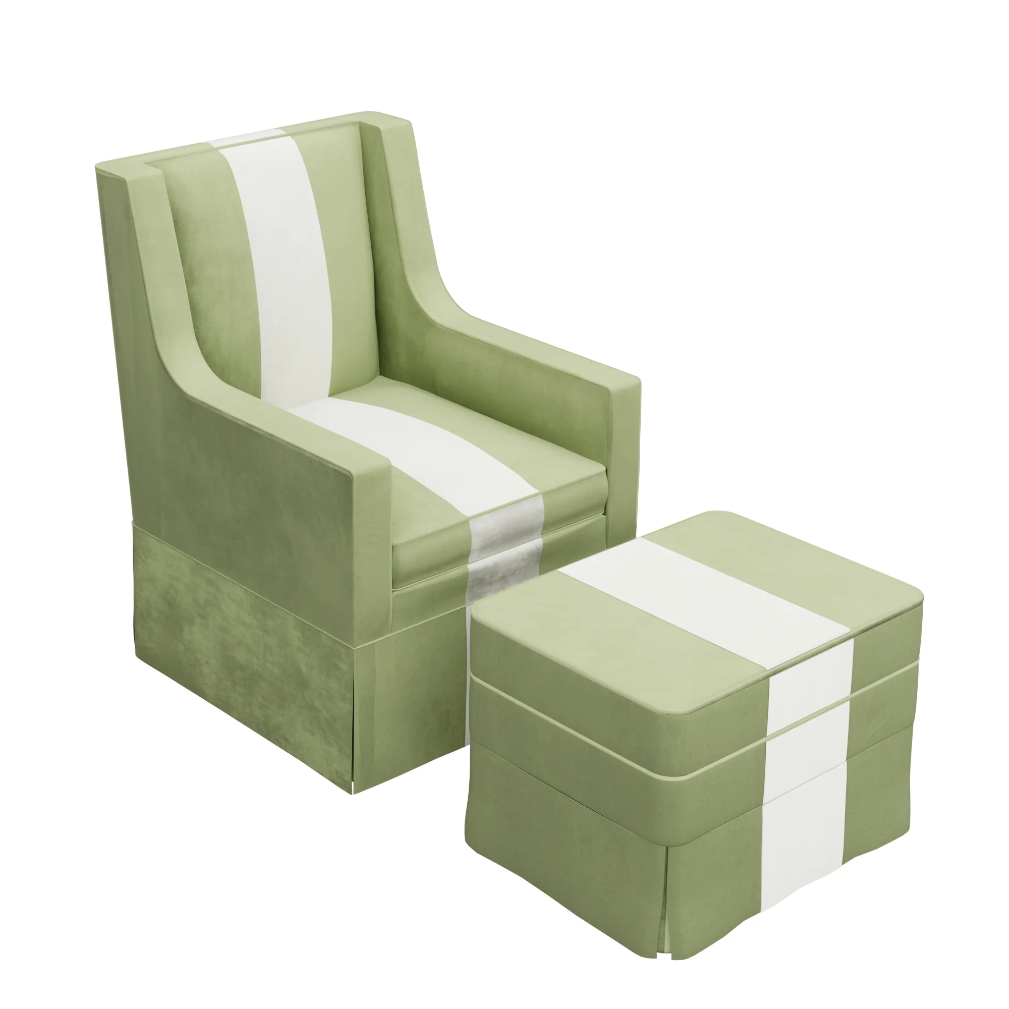 Custom Aveline Chair and Ottoman - Image 10