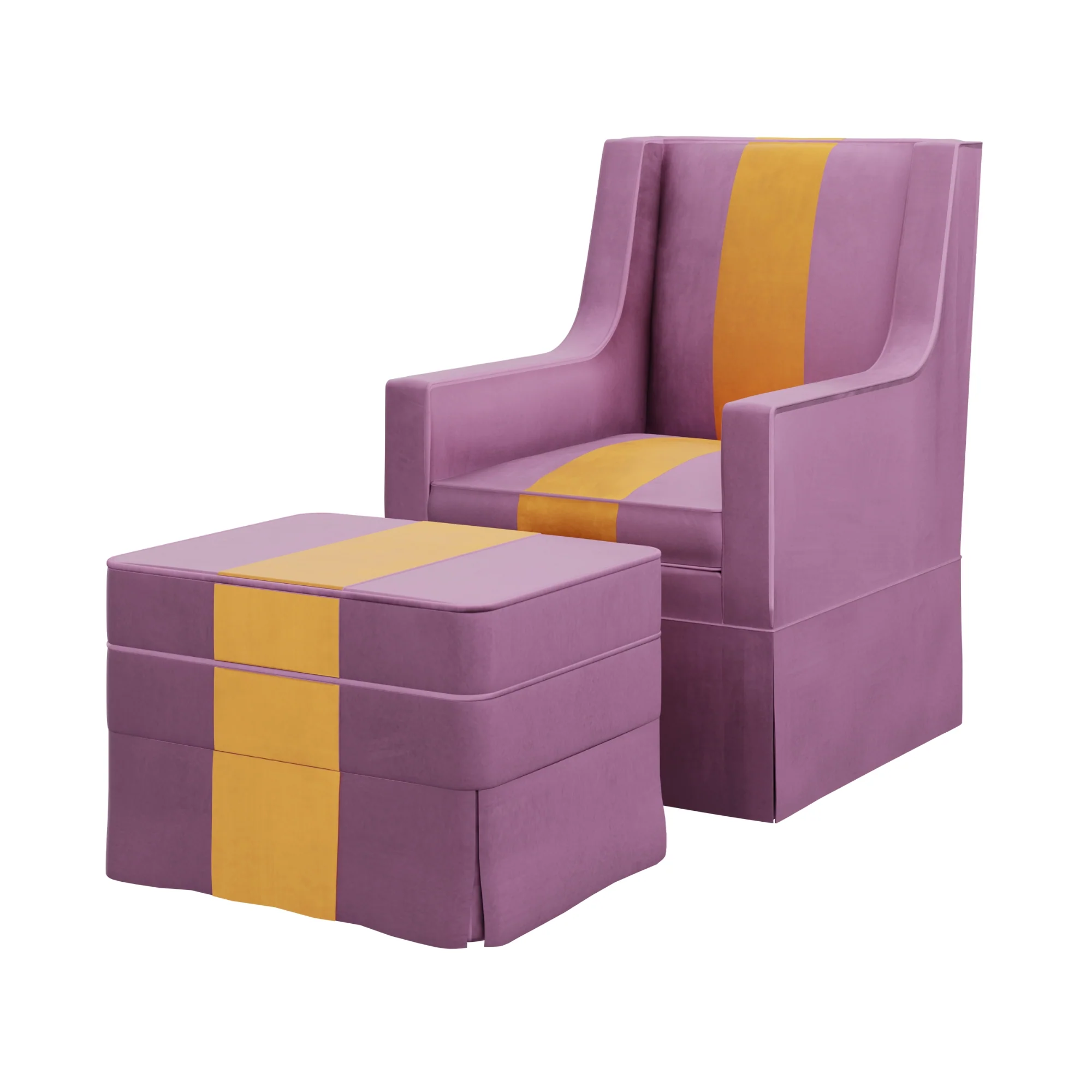 Custom Aveline Chair and Ottoman - Image 11