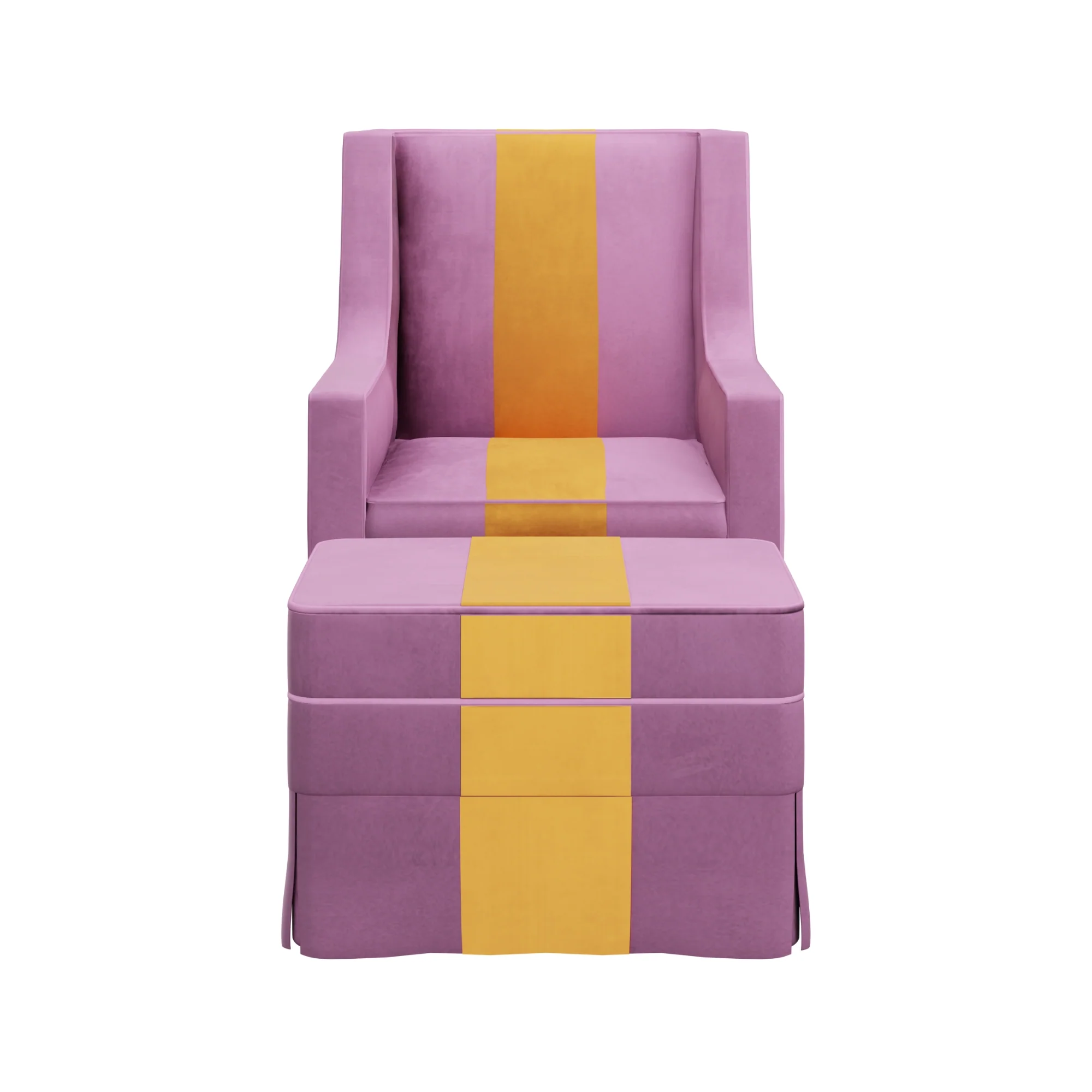 Custom Aveline Chair and Ottoman - Image 12