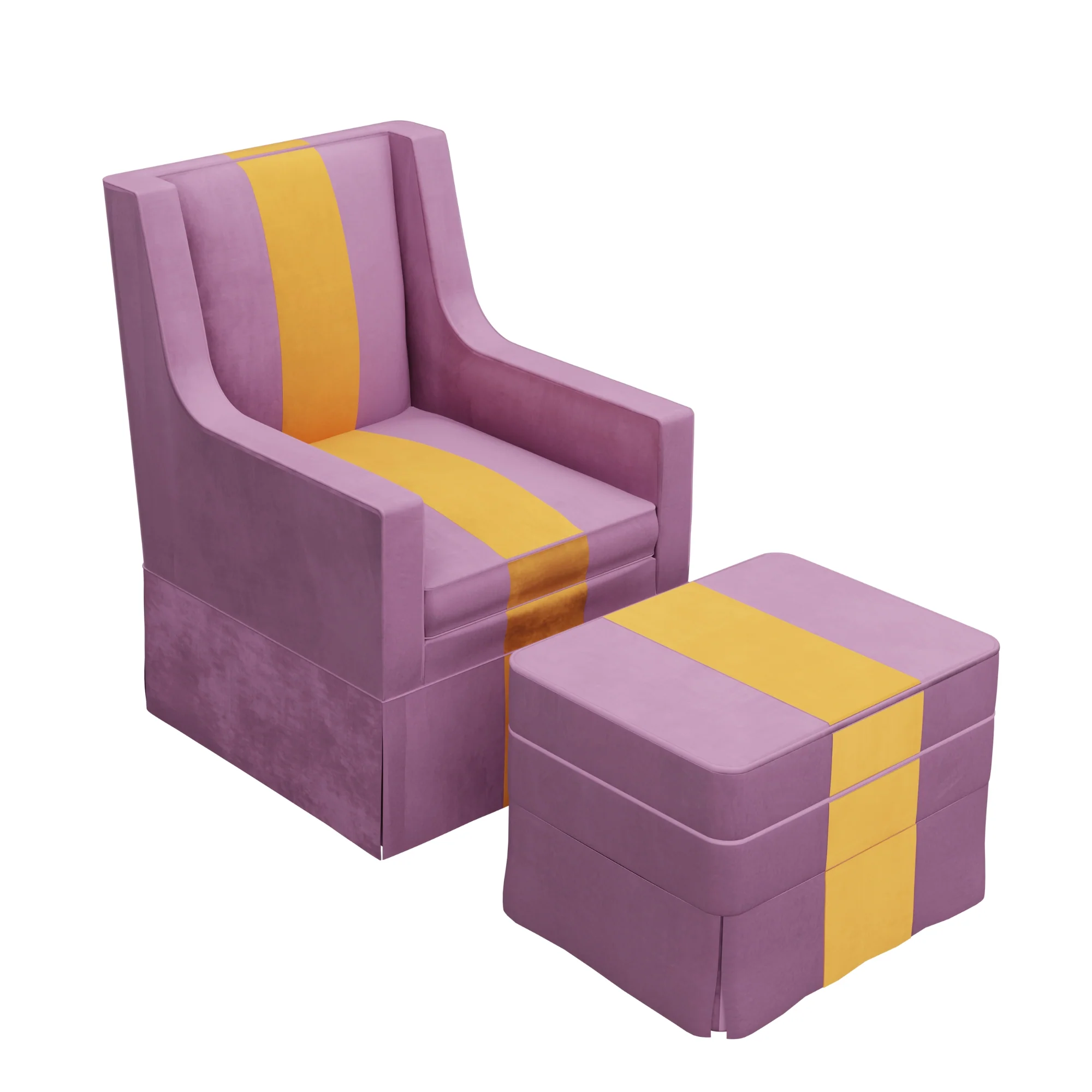 Custom Aveline Chair and Ottoman - Image 13
