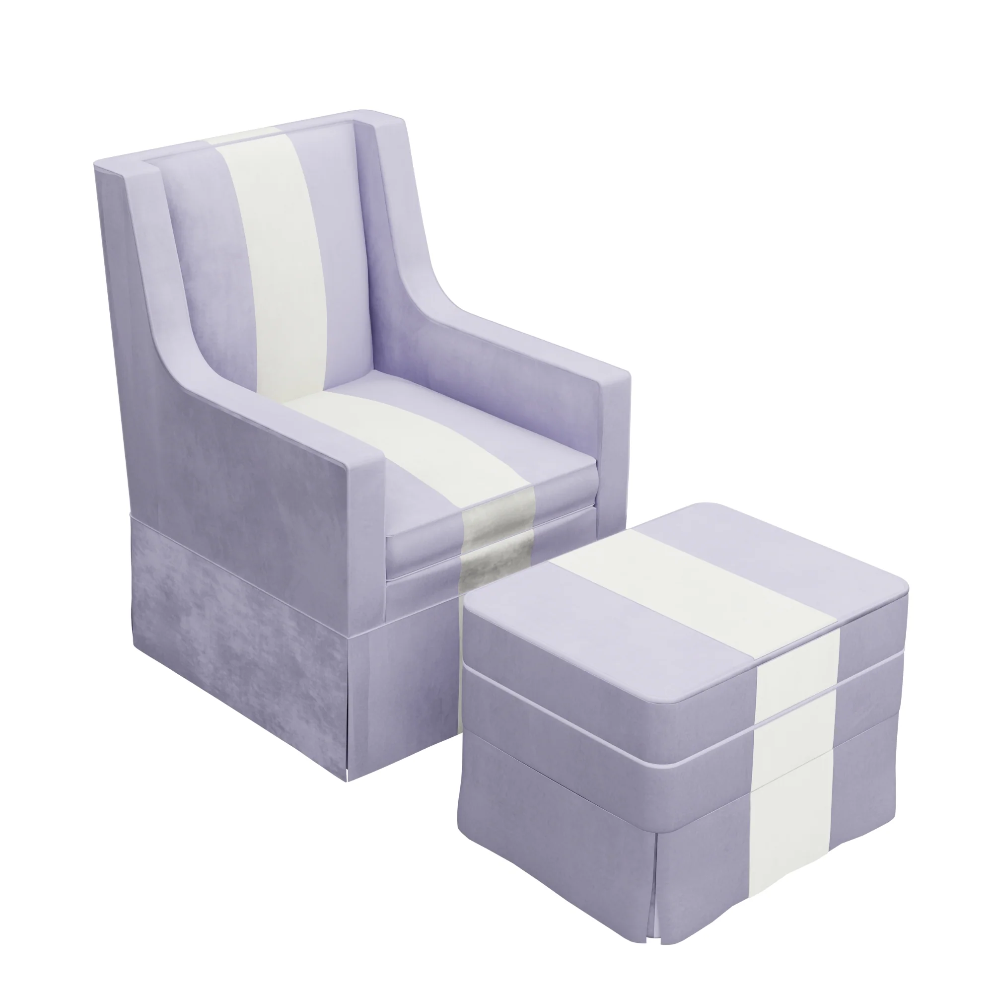 Custom Aveline Chair and Ottoman - Image 16