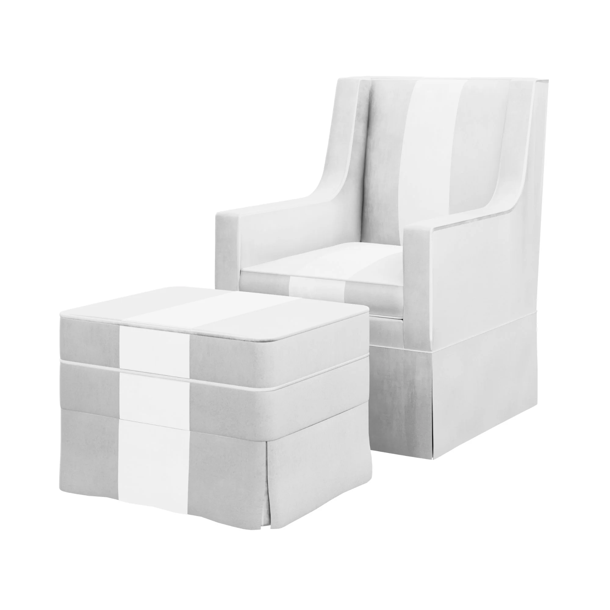 Custom Aveline Chair and Ottoman - Image 17