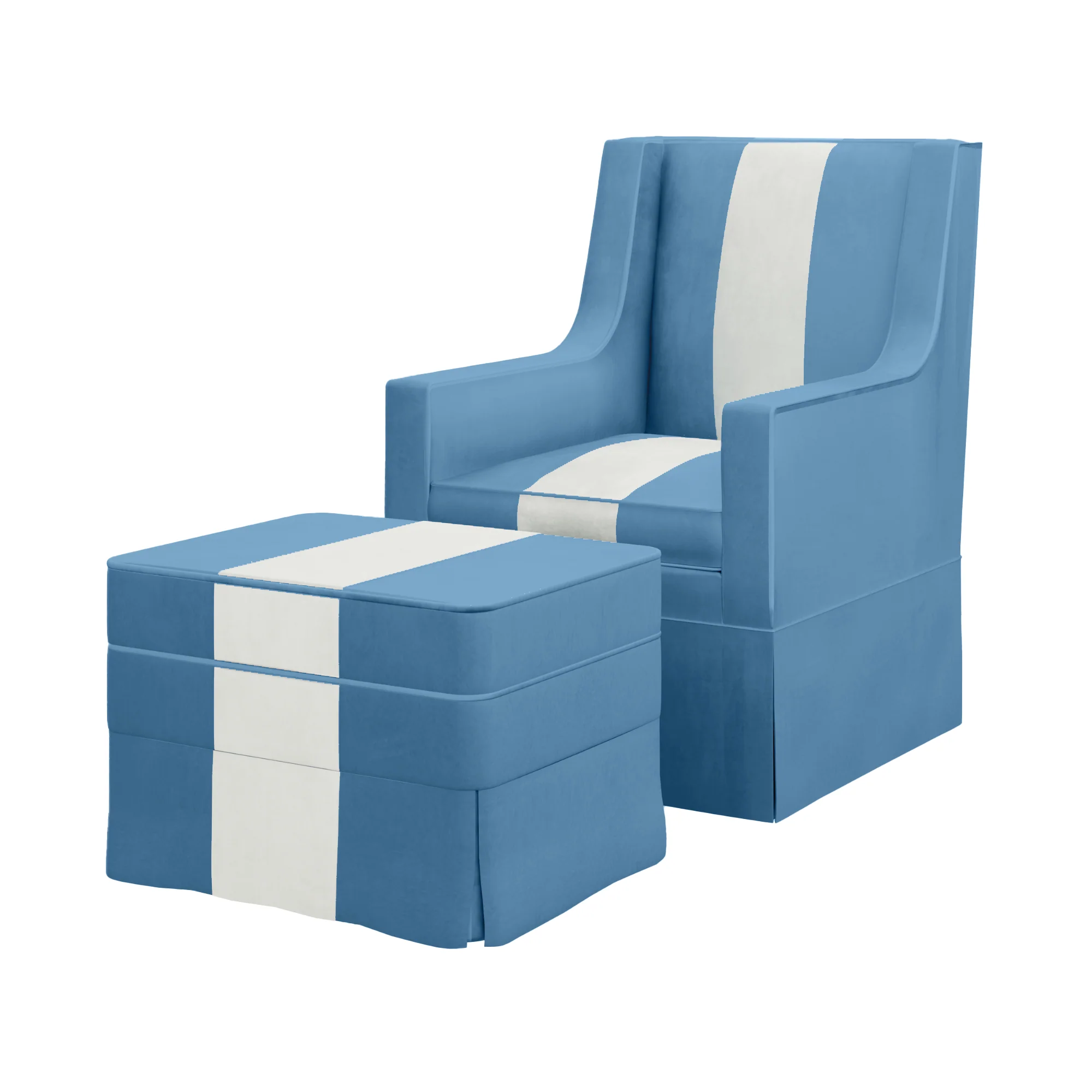 Custom Aveline Chair and Ottoman - Image 18