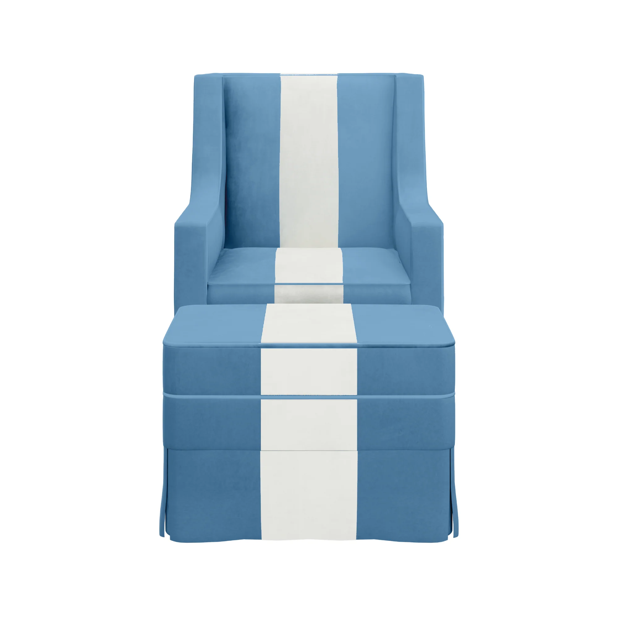 Custom Aveline Chair and Ottoman - Image 19