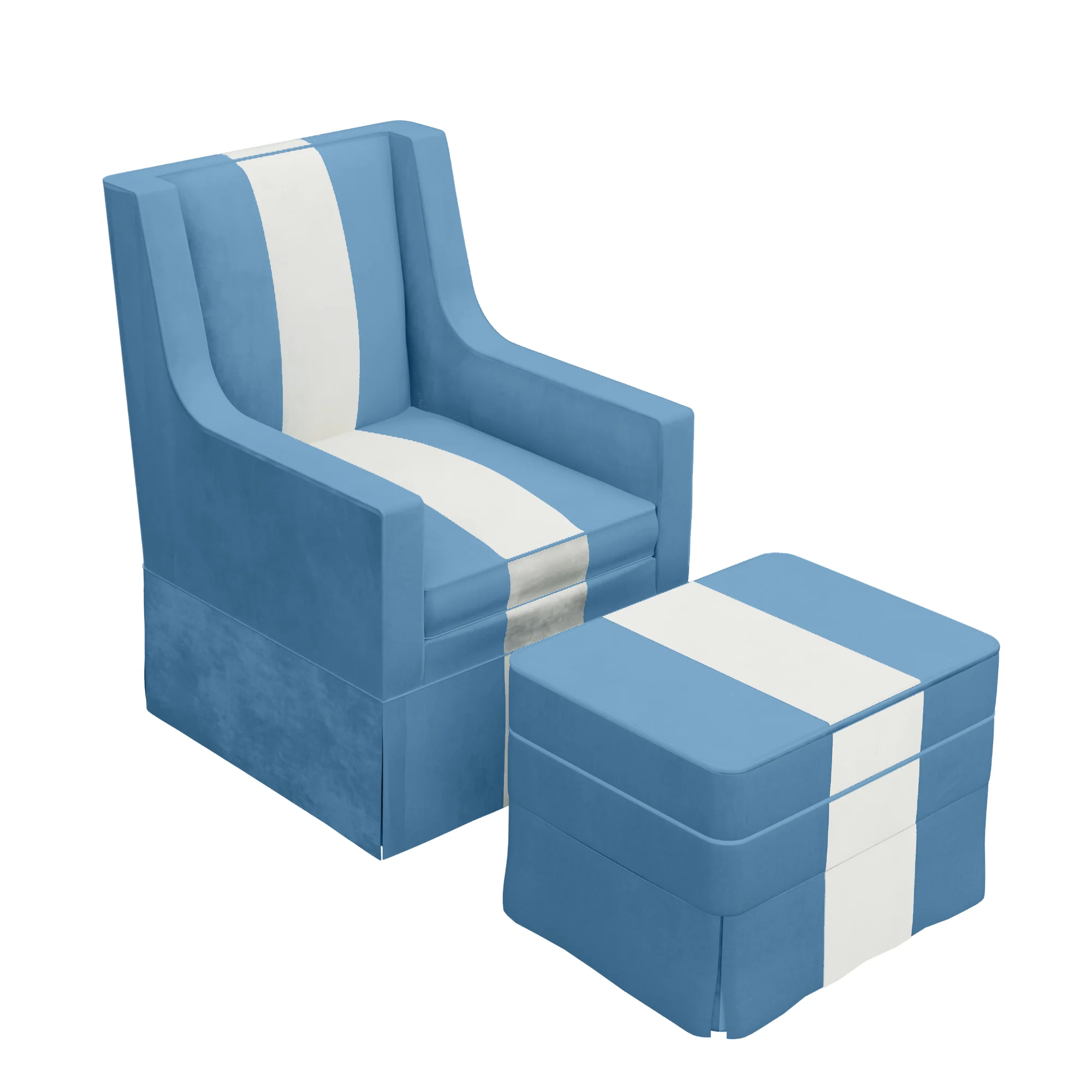 Custom Aveline Chair and Ottoman - Image 20