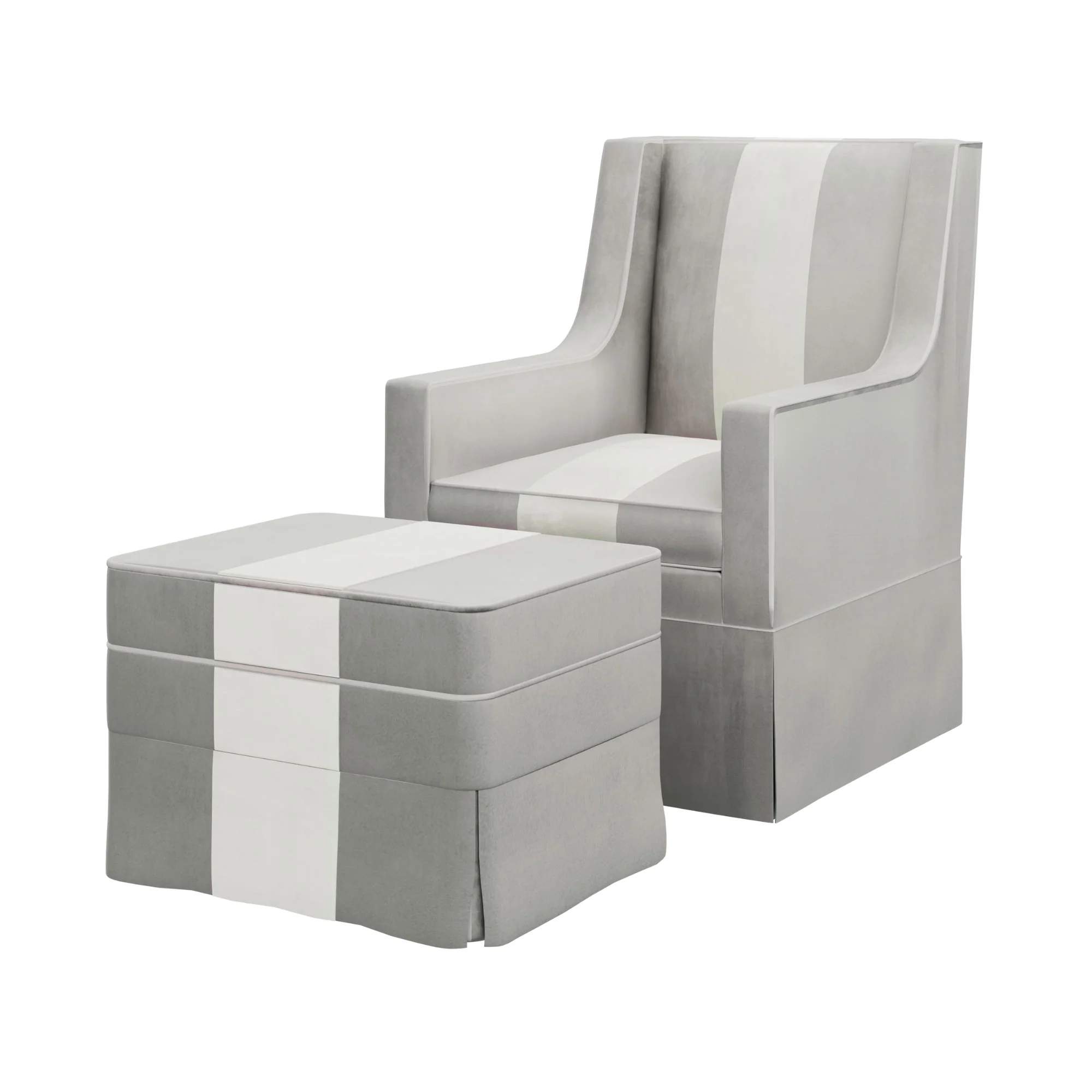Custom Aveline Chair and Ottoman - Image 21