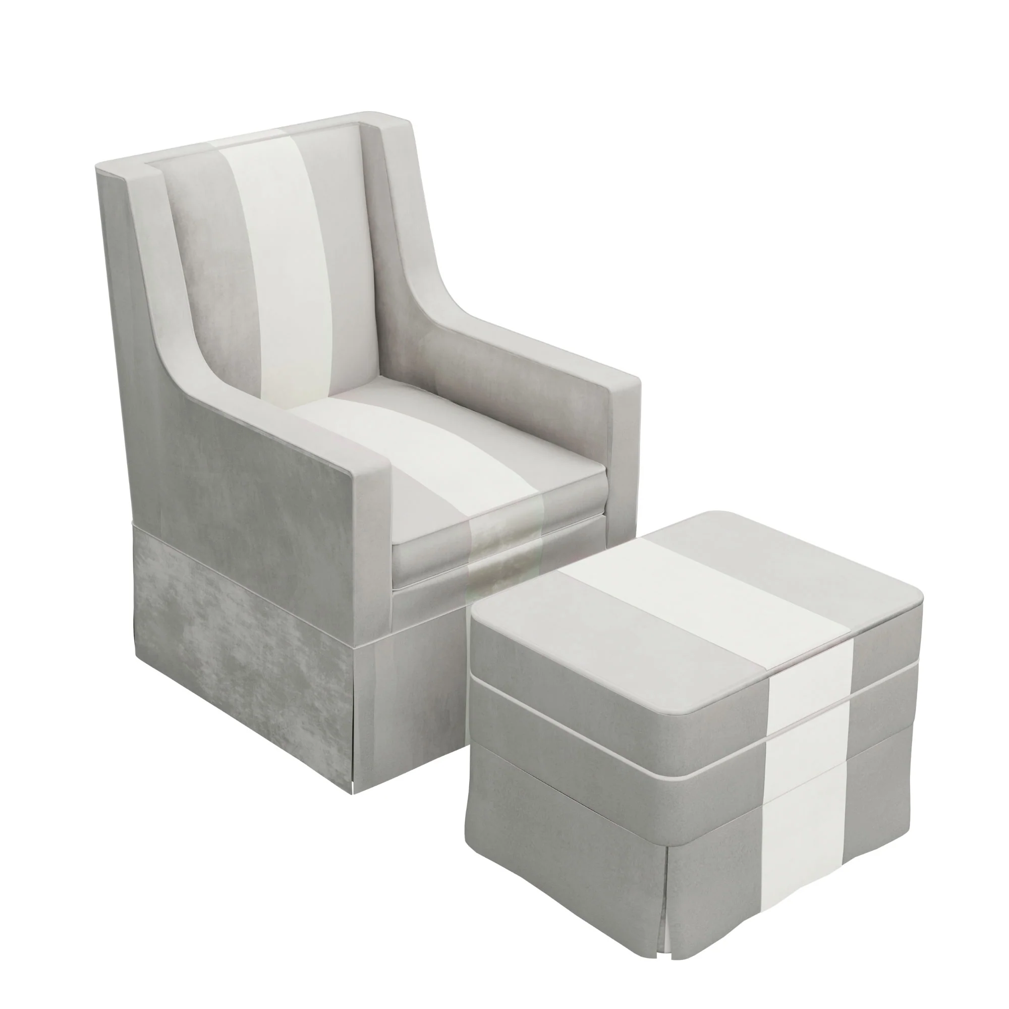 Custom Aveline Chair and Ottoman - Image 23