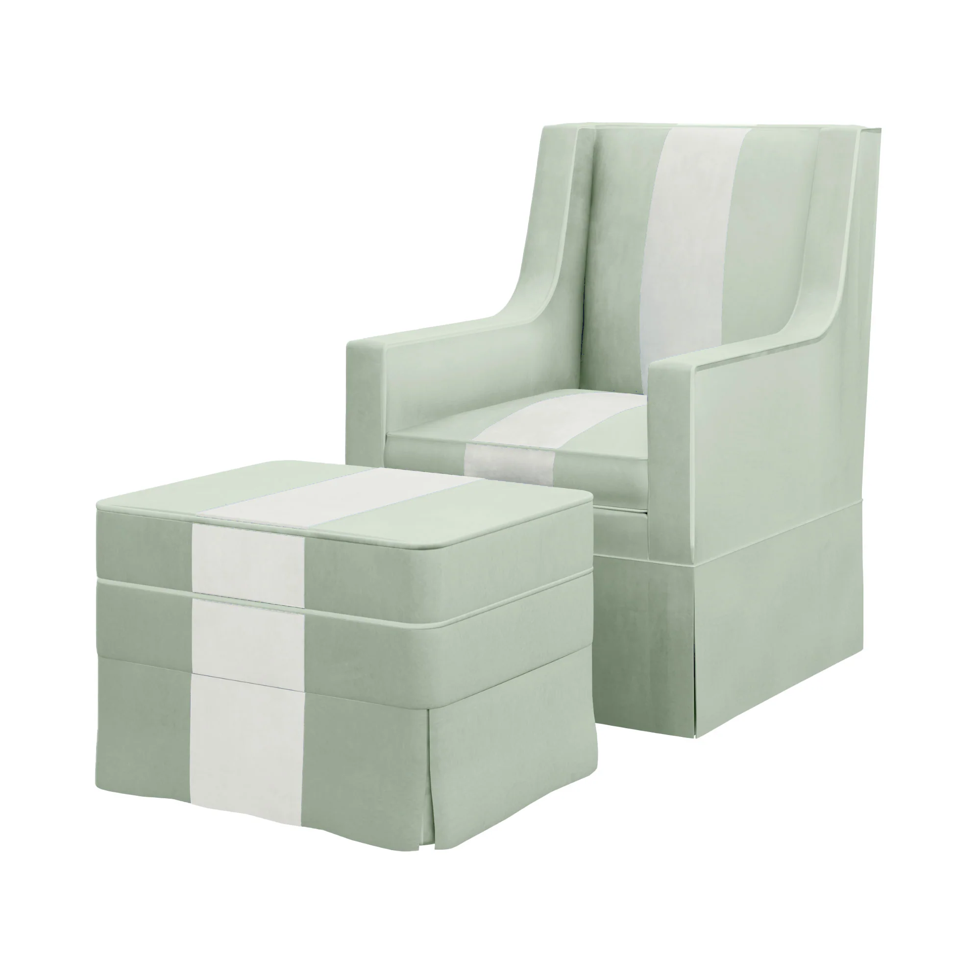 Custom Aveline Chair and Ottoman - Image 24