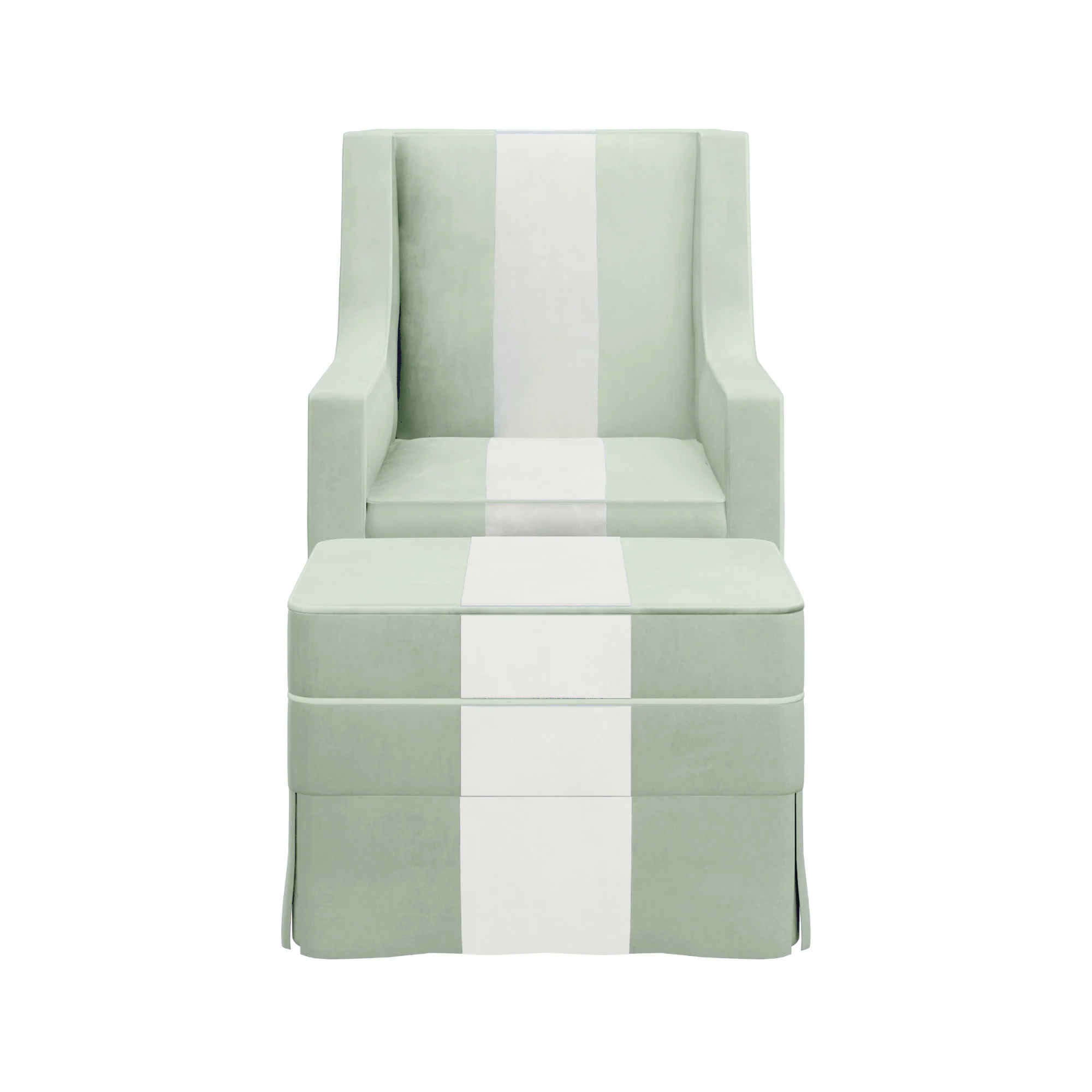 Custom Aveline Chair and Ottoman - Image 25
