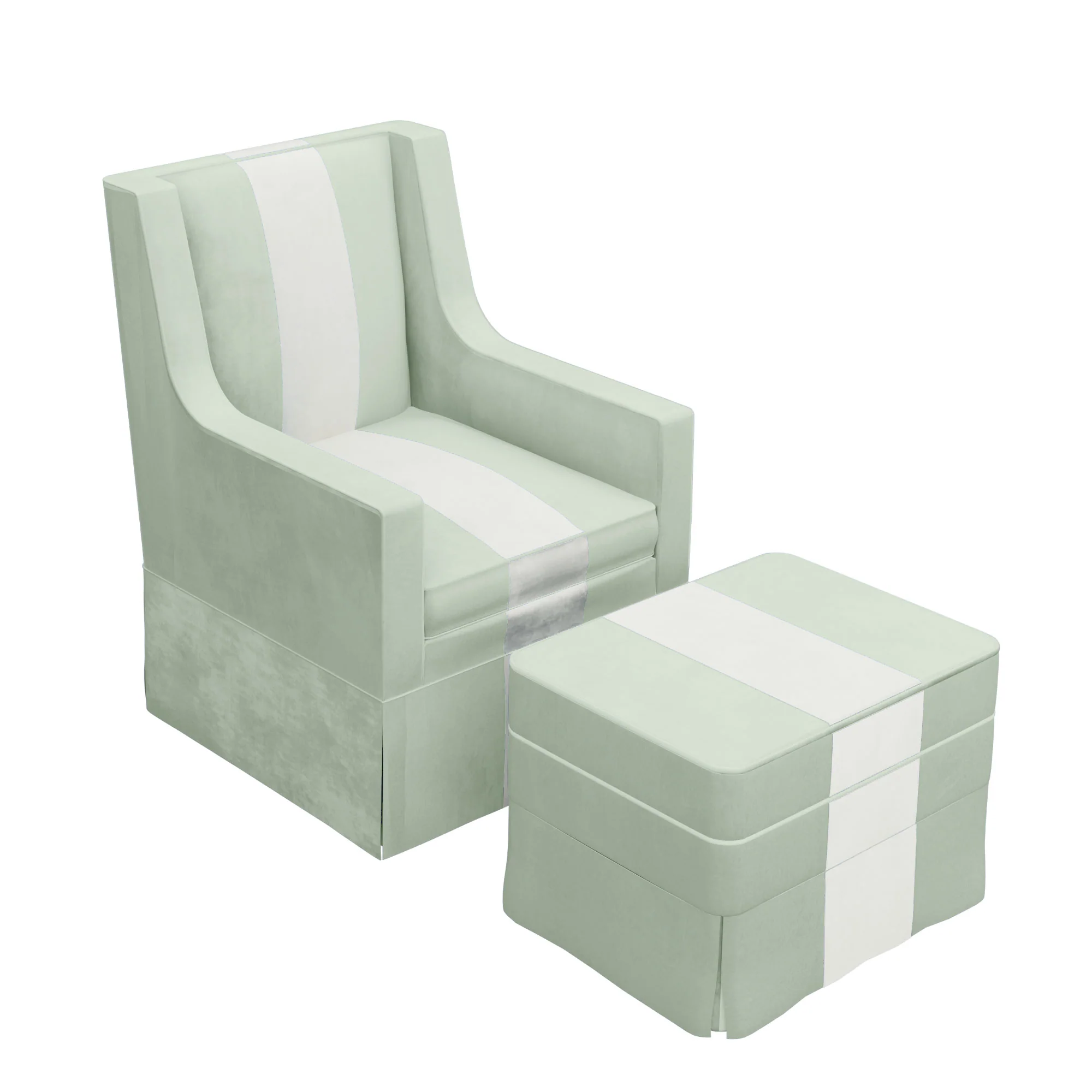 Custom Aveline Chair and Ottoman - Image 26